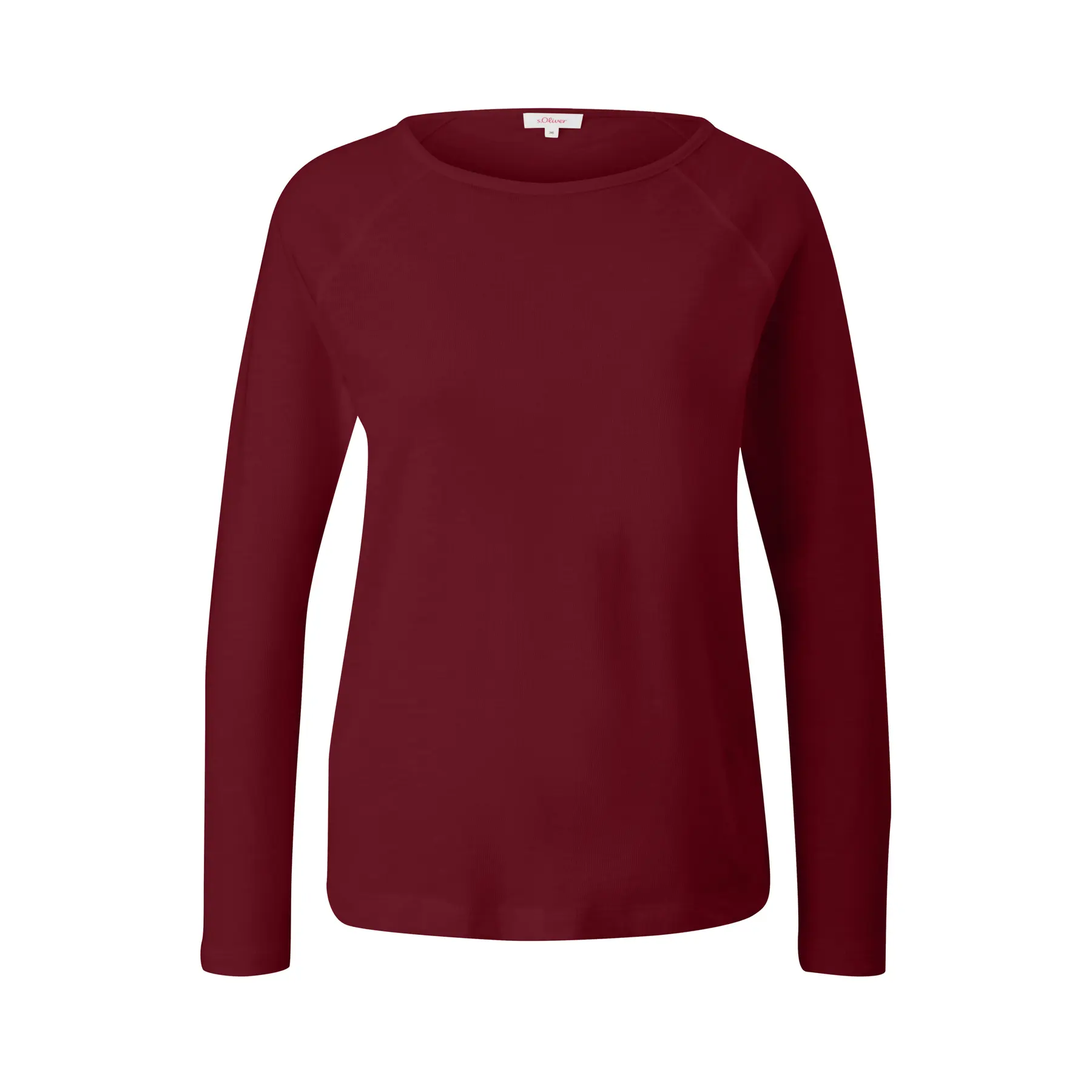 T-Shirt Longsleeve mit Slub-Textur und Raglanärmeln für Damen s.Oliver