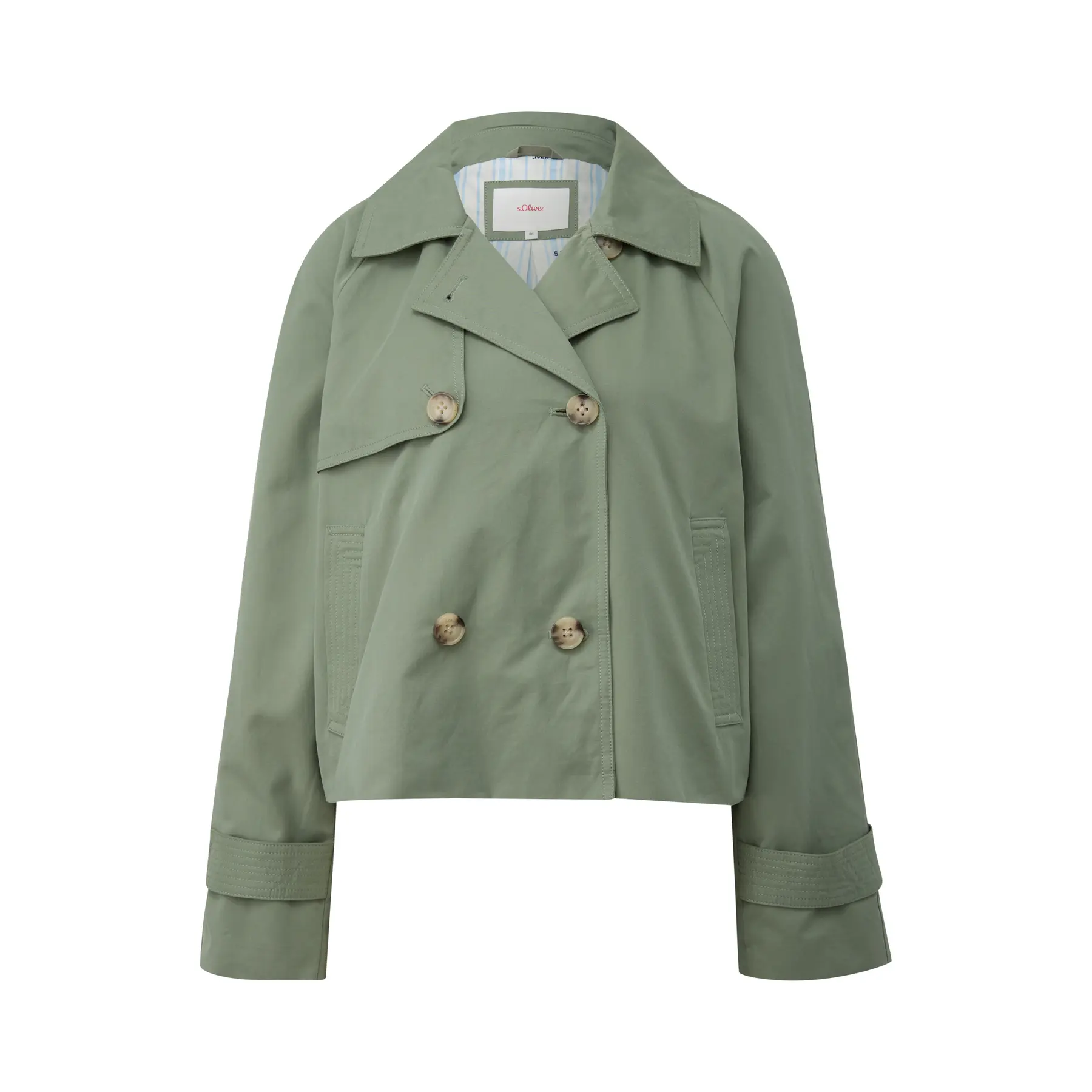 Giacca caban con maniche raglan e fodera a righe donna s.Oliver