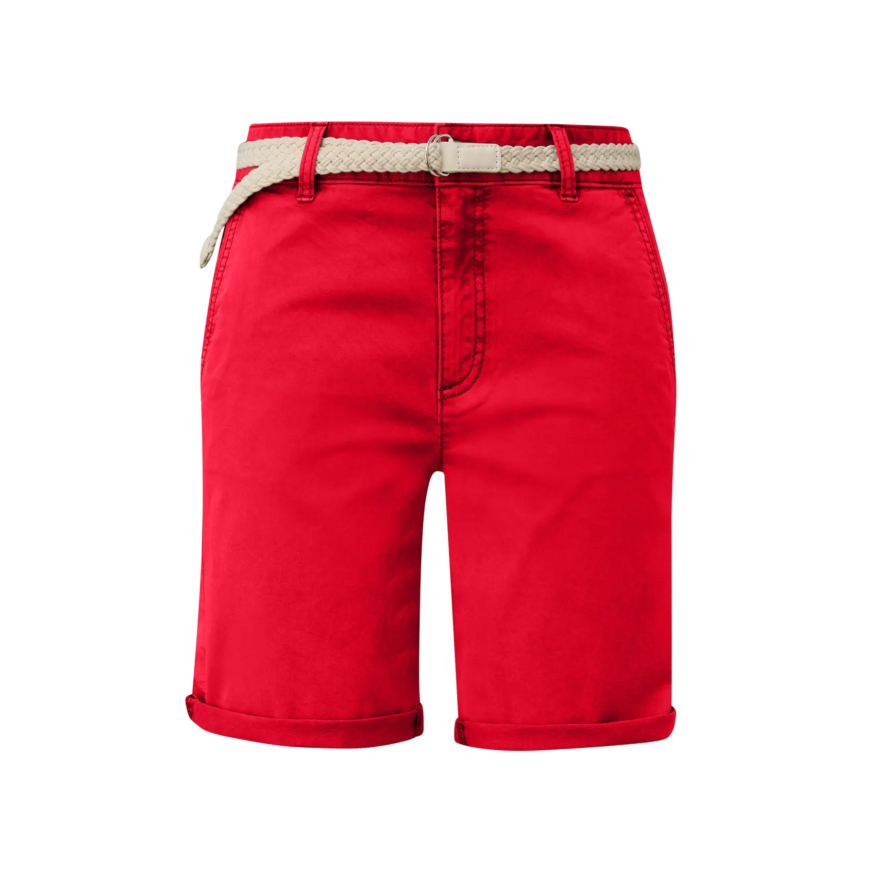 Short Tintato con Cintura Intrecciata Donna