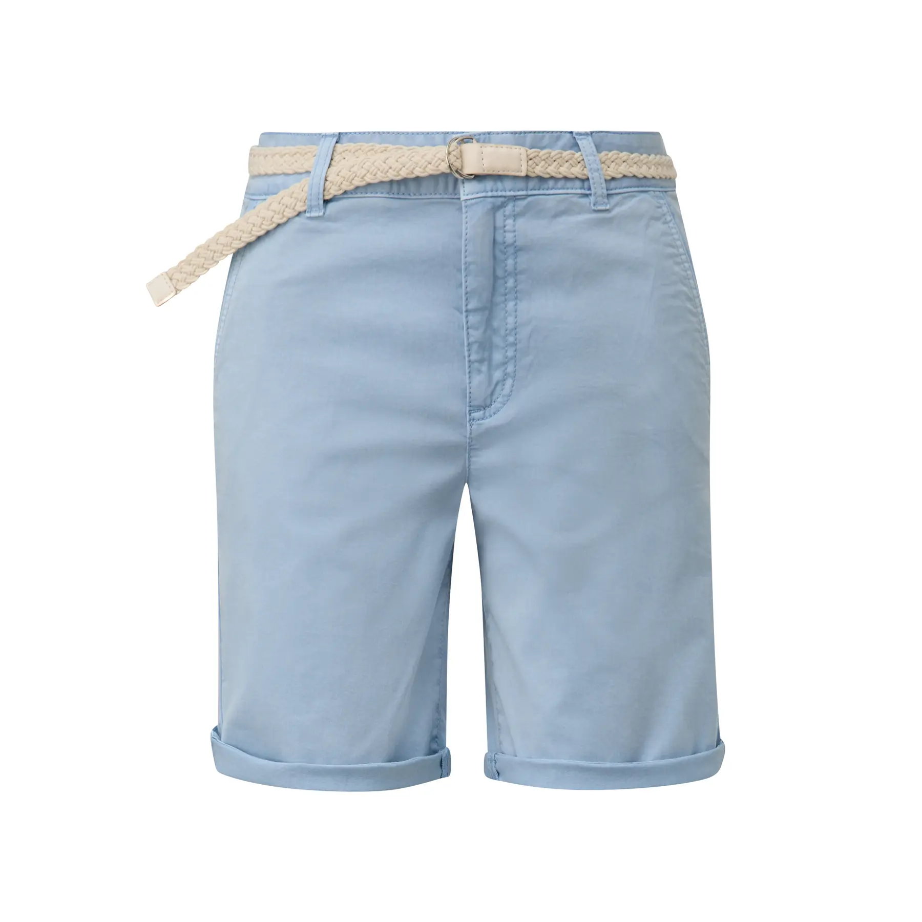 Short Tintato con Cintura Intrecciata Donna
