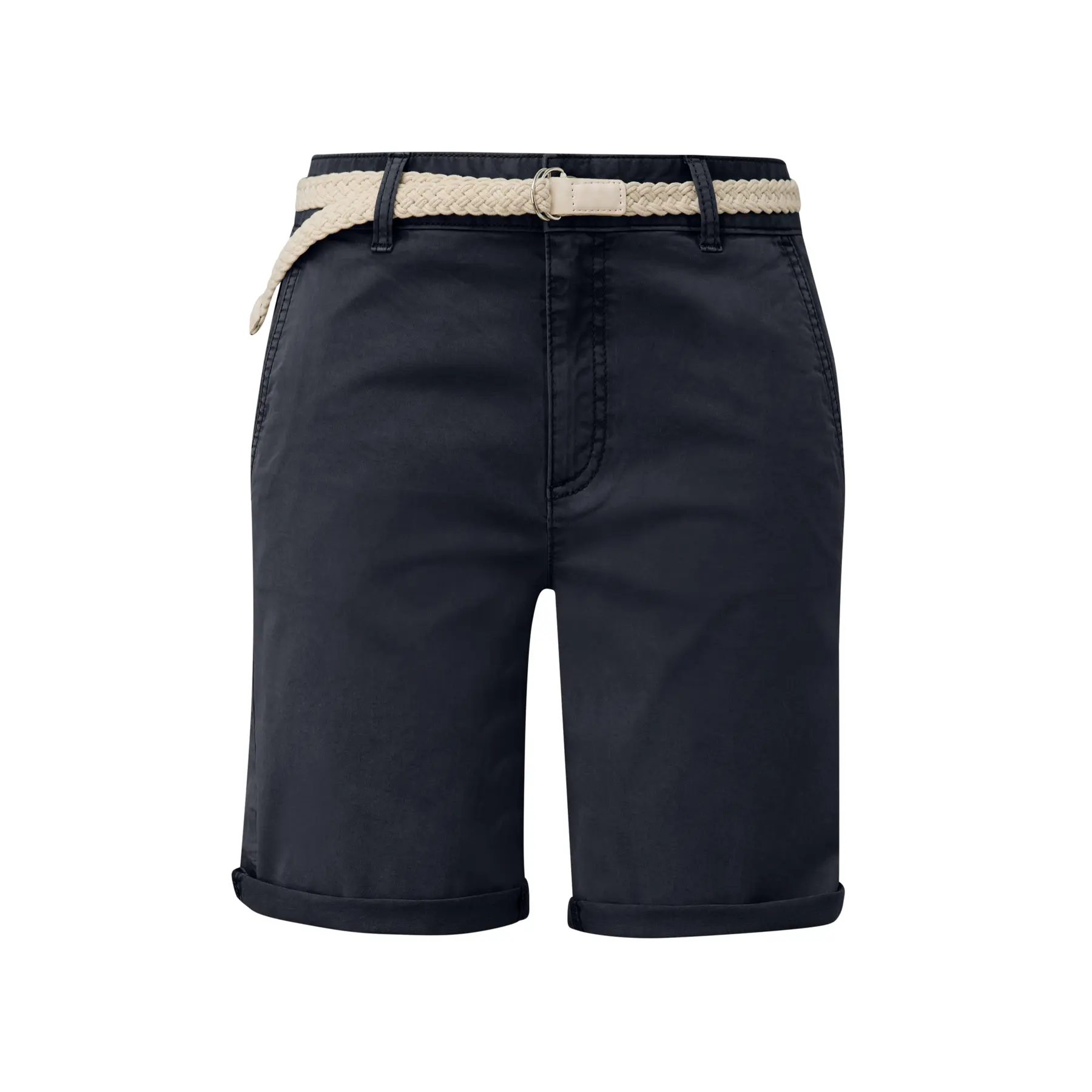 Short Tintato con Cintura Intrecciata Donna