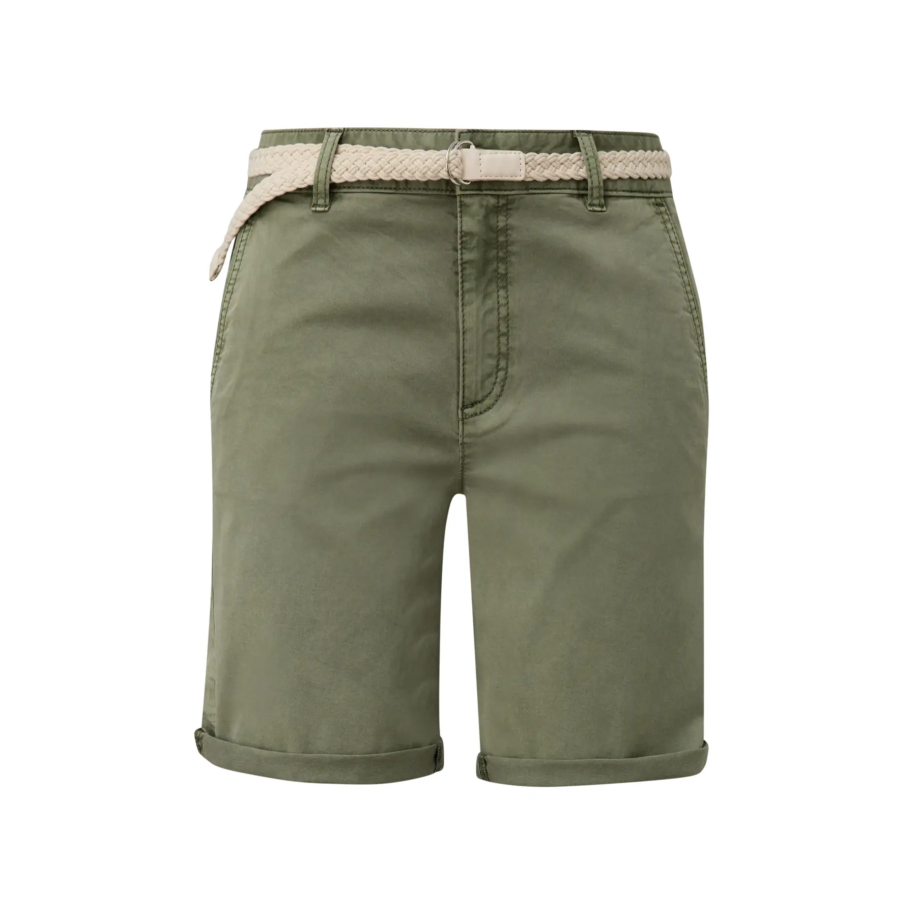 Short Tintato con Cintura Intrecciata Donna