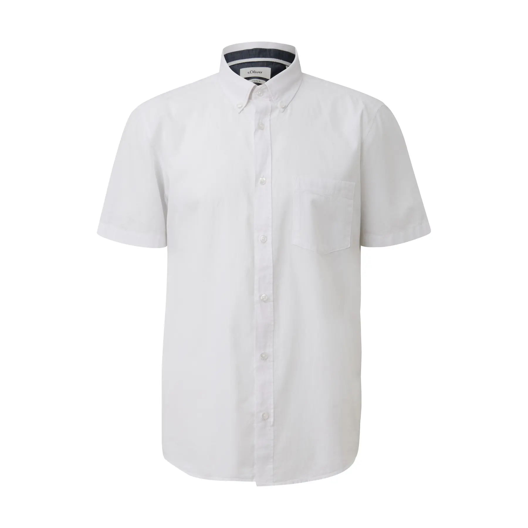 Camicia a righe strutturate con colletto a bottoni s.Oliver
