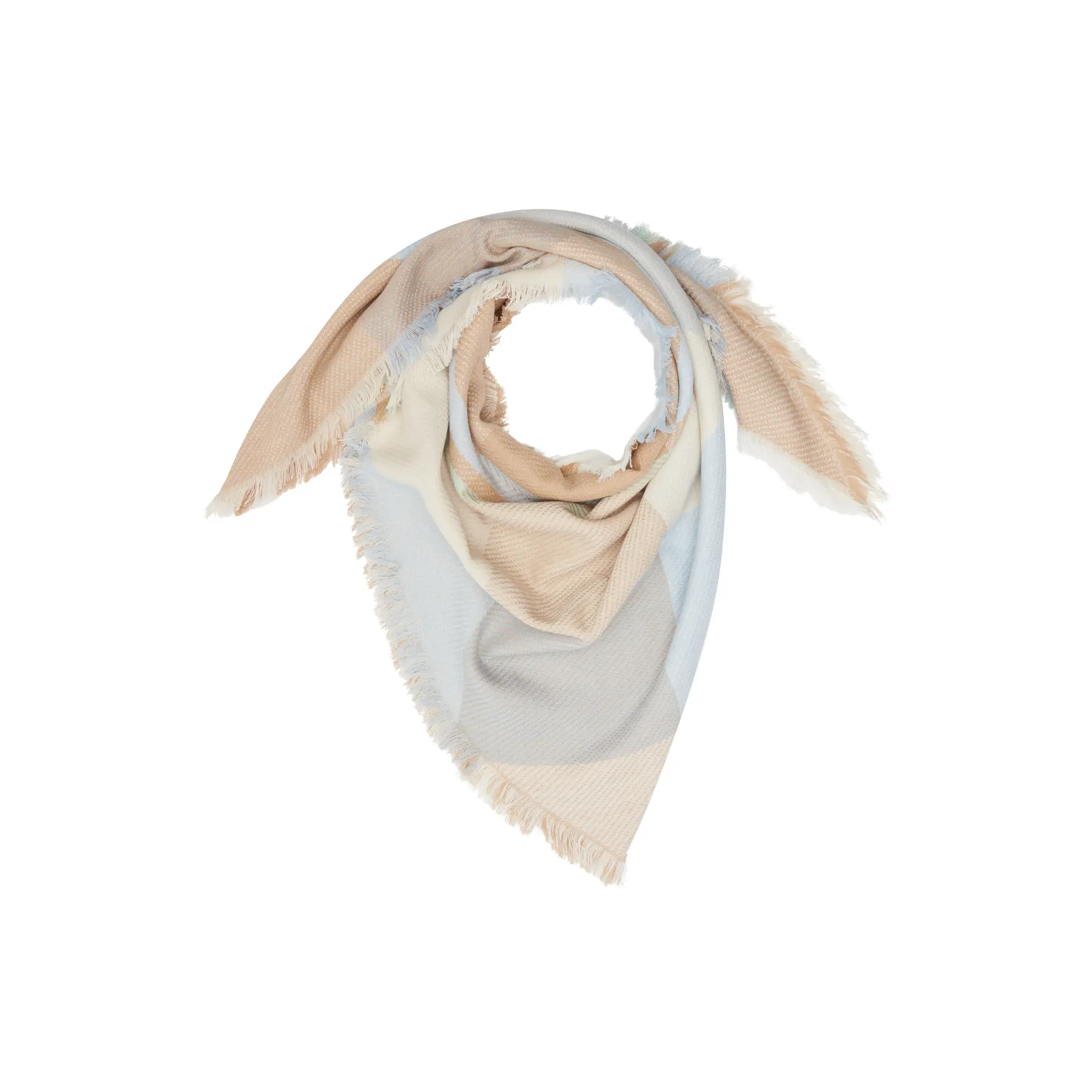 Foulard triangolare in viscosa con motivo a quadretti donna s.Oliver