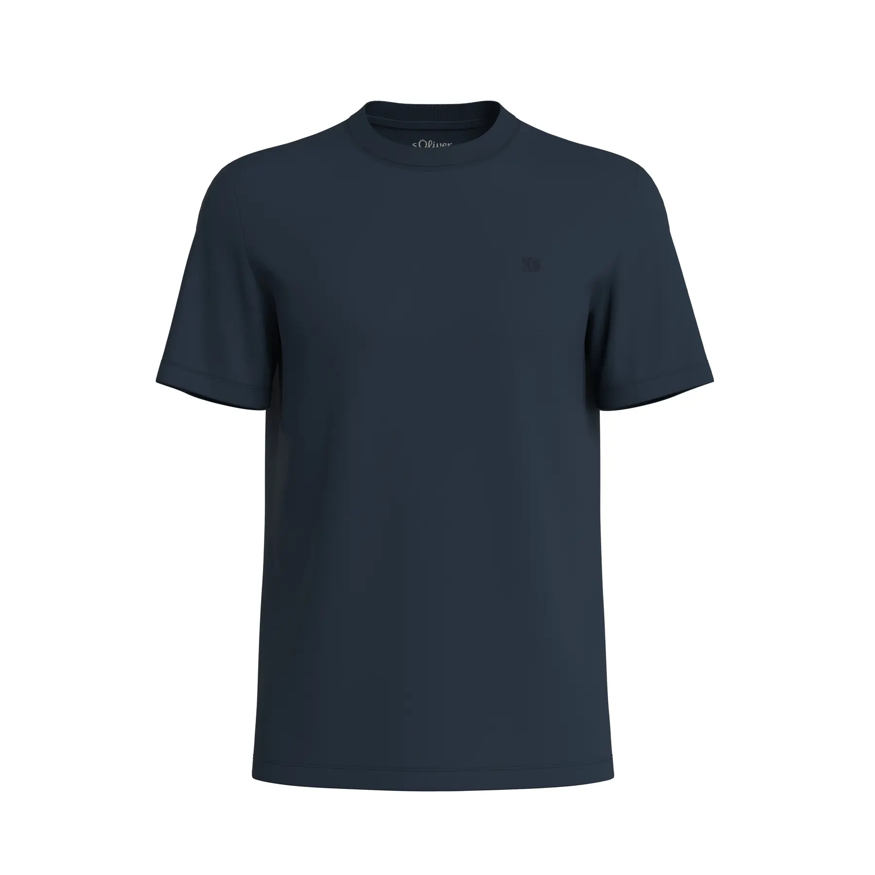 T-shirt in filo fiammato testurizzato con logo stampato s.Oliver