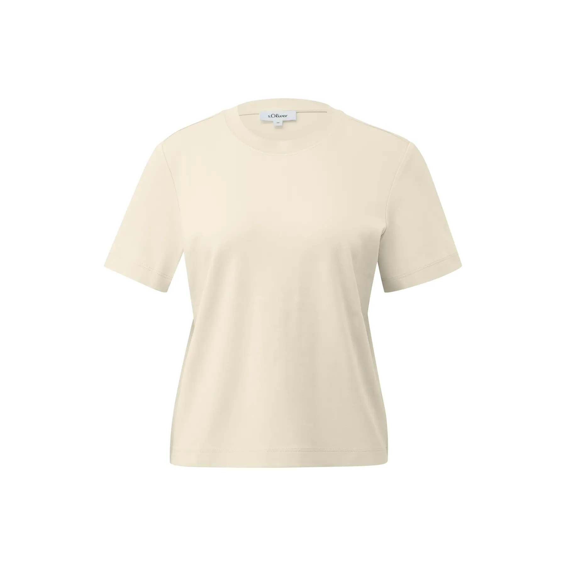 T-Shirt aus Interlock-Jersey mit Rundhalsausschnitt Damen s.Oliver