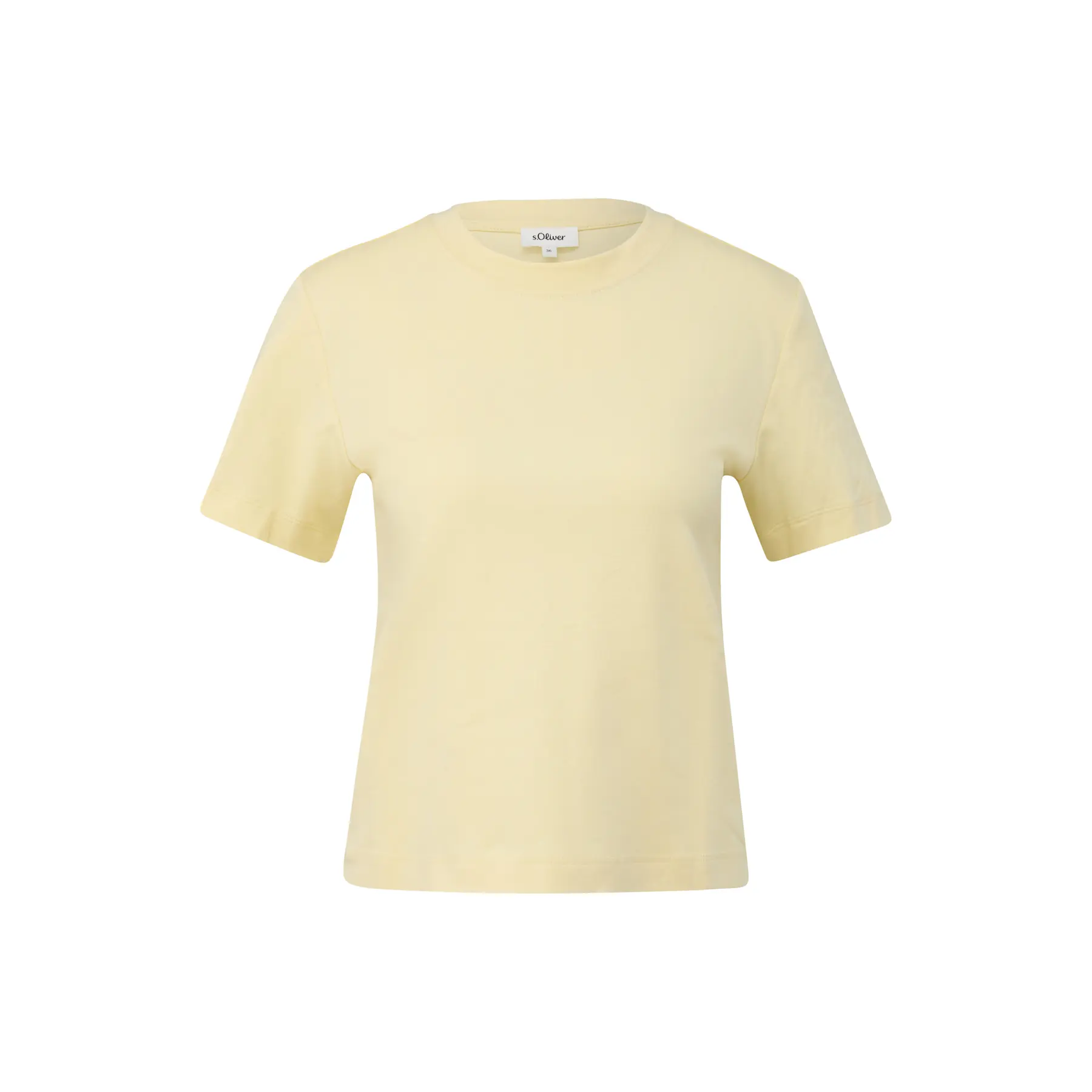 T-Shirt aus Interlock-Jersey mit Rundhalsausschnitt Damen s.Oliver