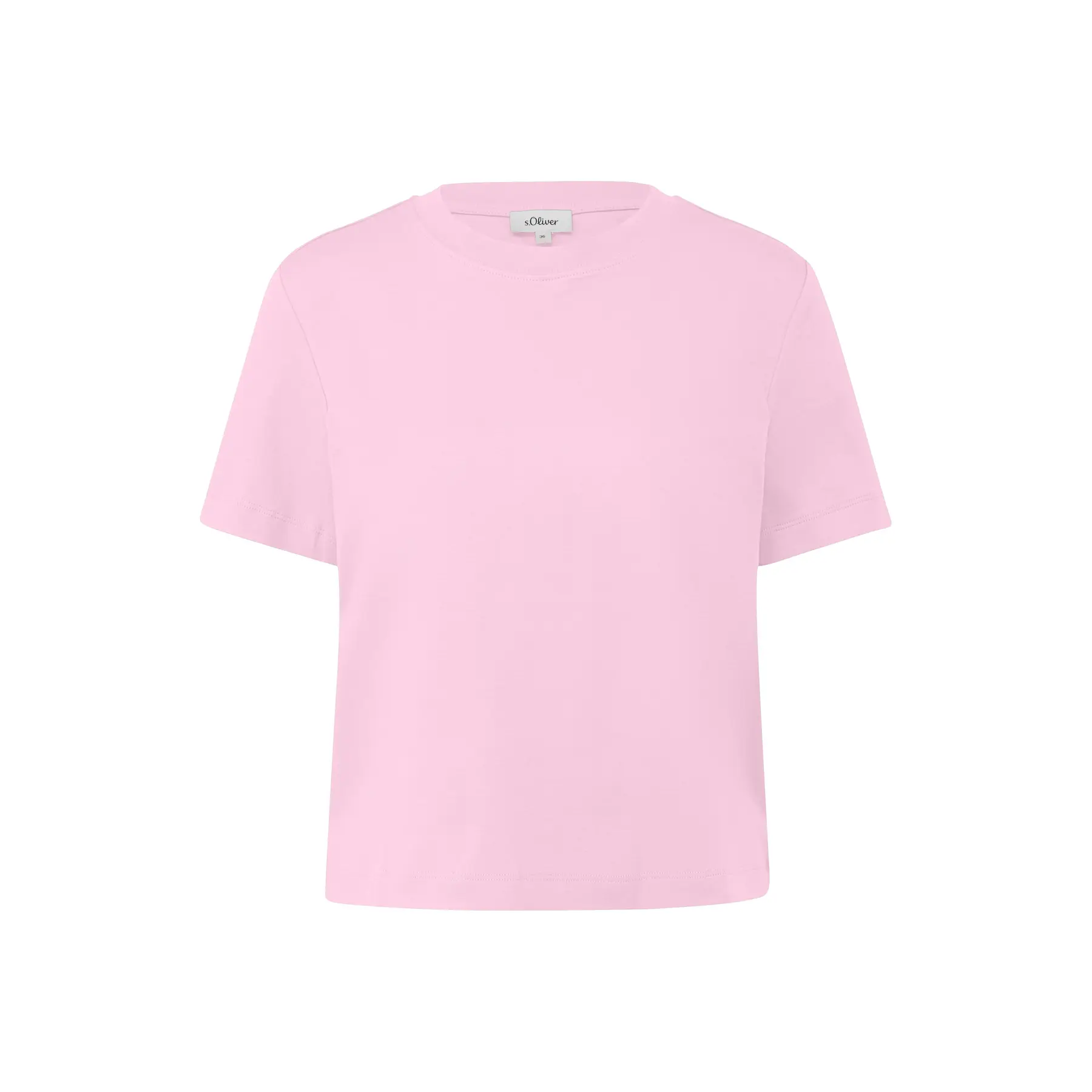 T-Shirt aus Interlock-Jersey mit Rundhalsausschnitt Damen s.Oliver