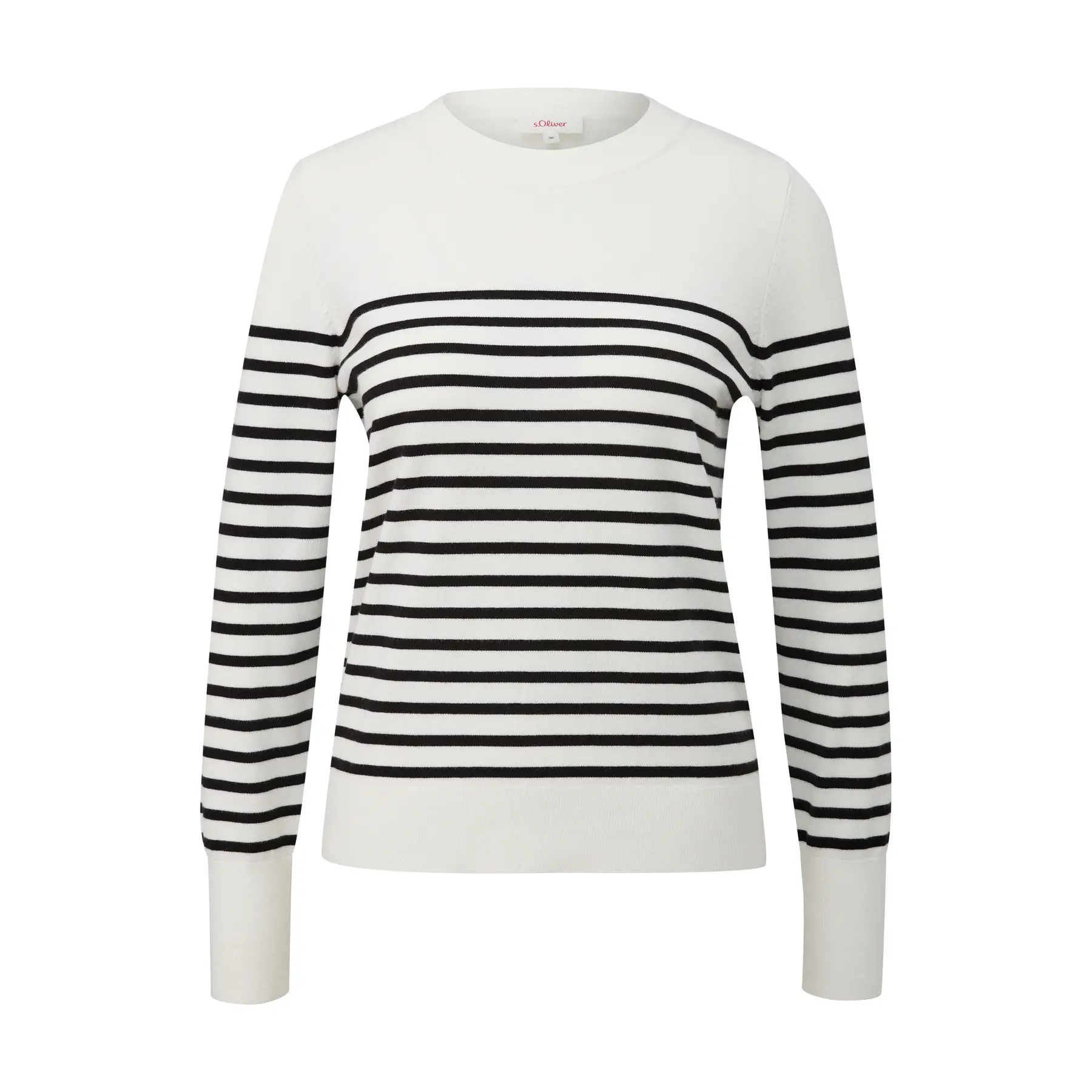 Maglione a righe in viscosa misto donna s.Oliver