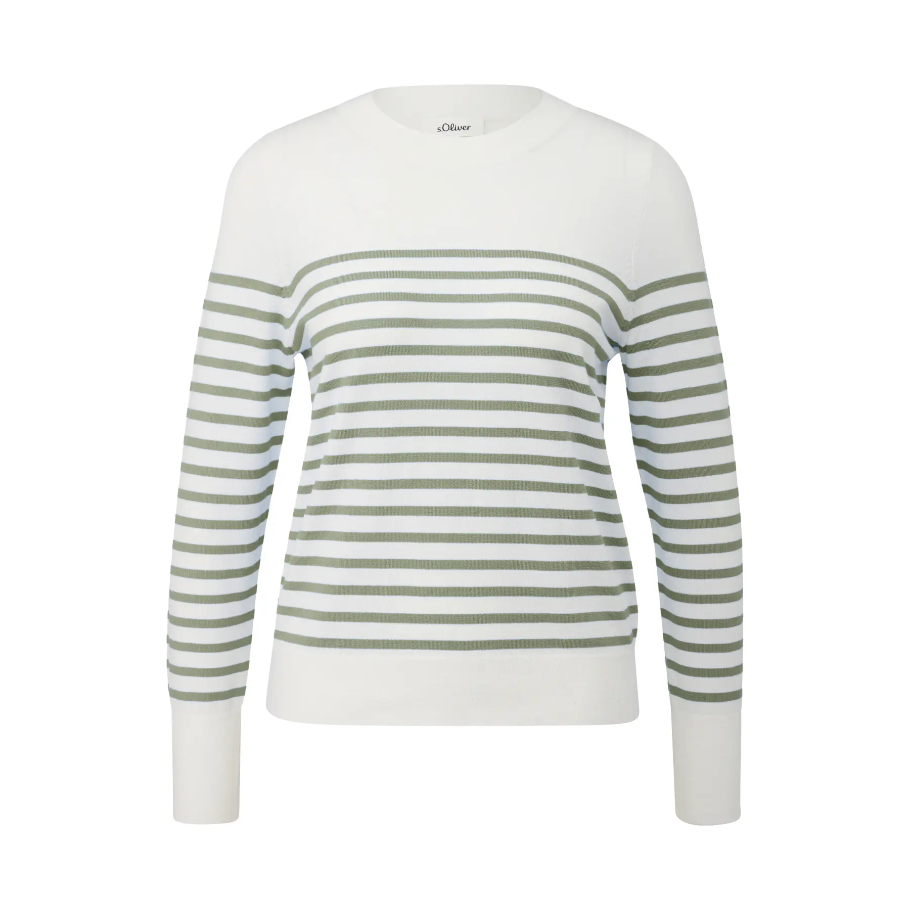 Maglione a righe in viscosa misto donna s.Oliver