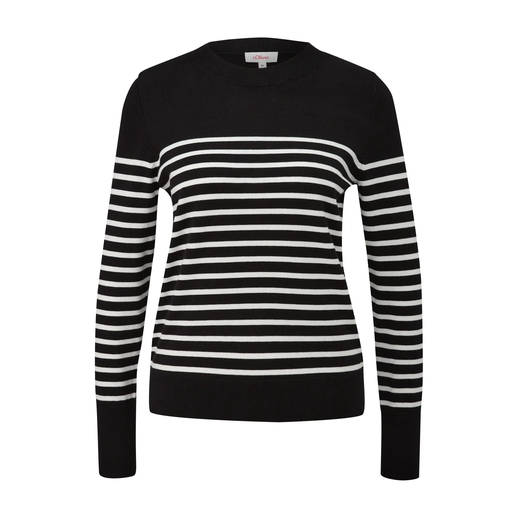 Maglione a righe in viscosa misto donna s.Oliver