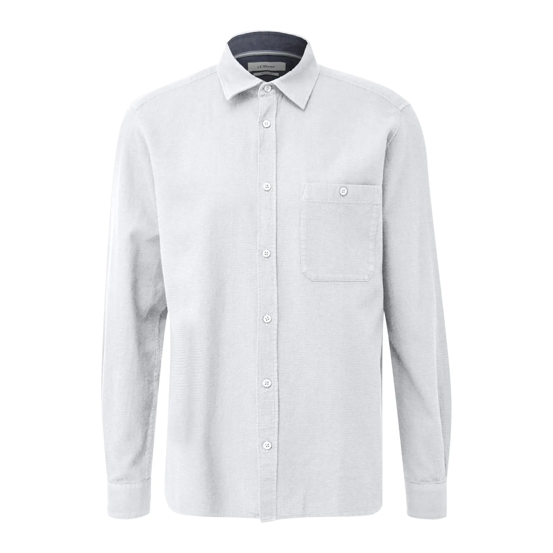 Camicia a maniche lunghe in cotone a quadri lavata s.Oliver