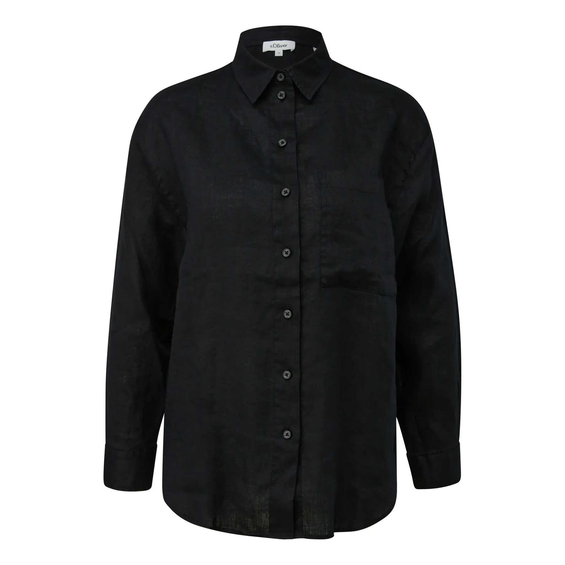Blusa oversize in lino donna