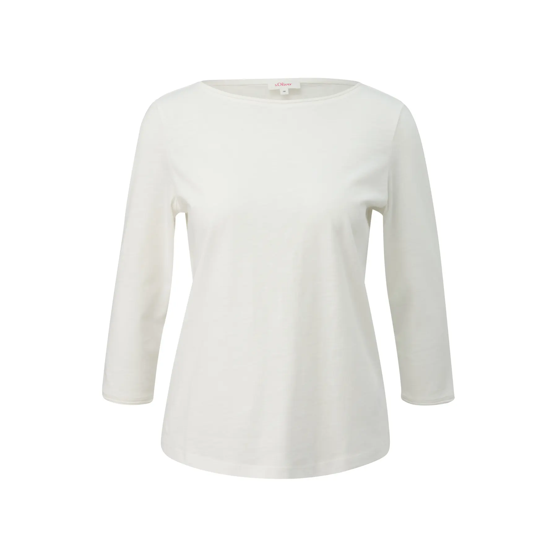 Damen 3/4 Ärmel T-Shirt mit Flammengarnstruktur s.Oliver