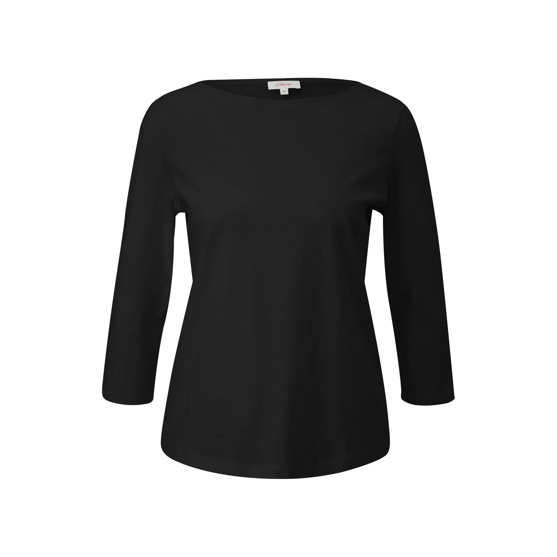 Damen 3/4 Ärmel T-Shirt mit Flammengarnstruktur s.Oliver