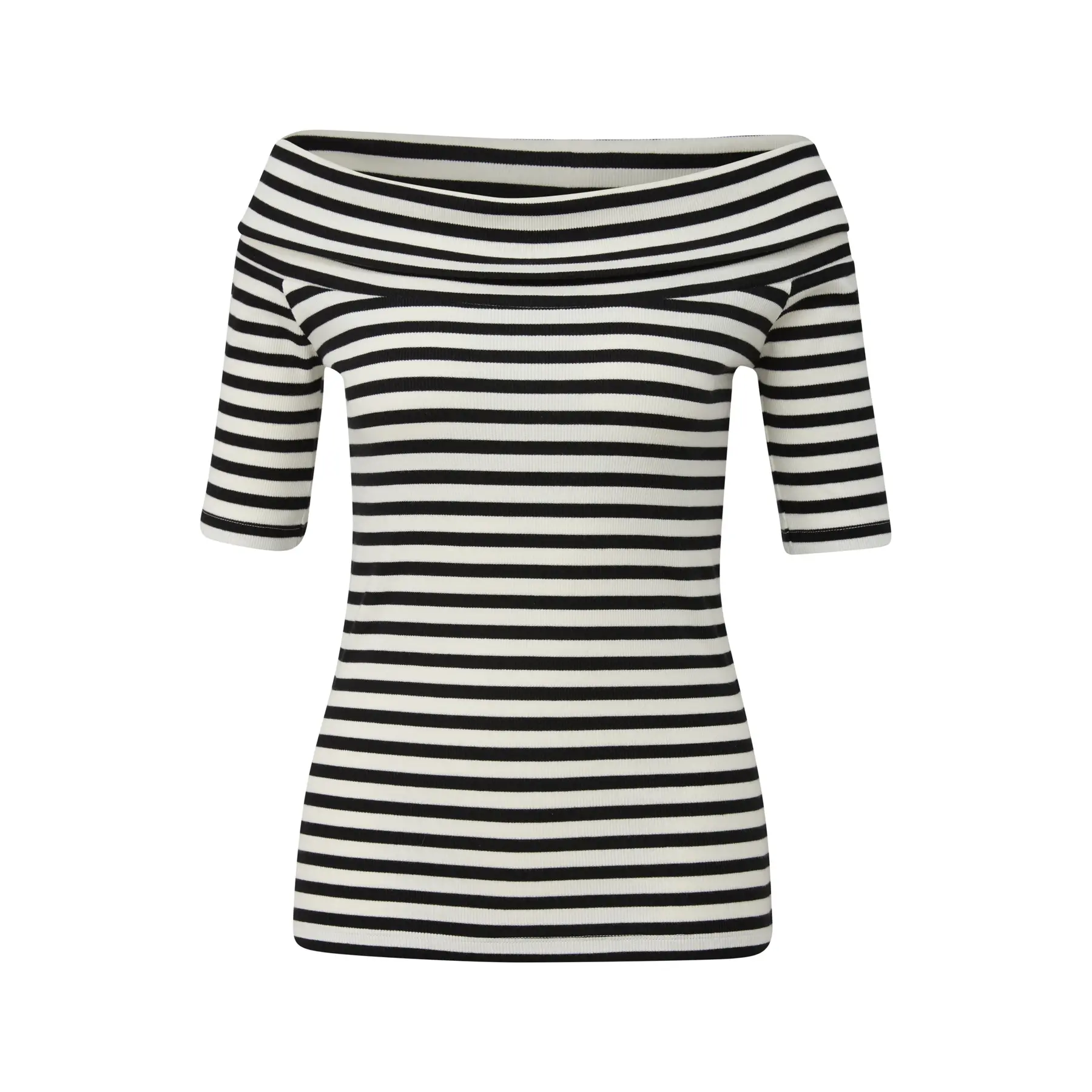 s.Oliver - female - Shirt met off-shoulder halslijn in slanke pasvorm