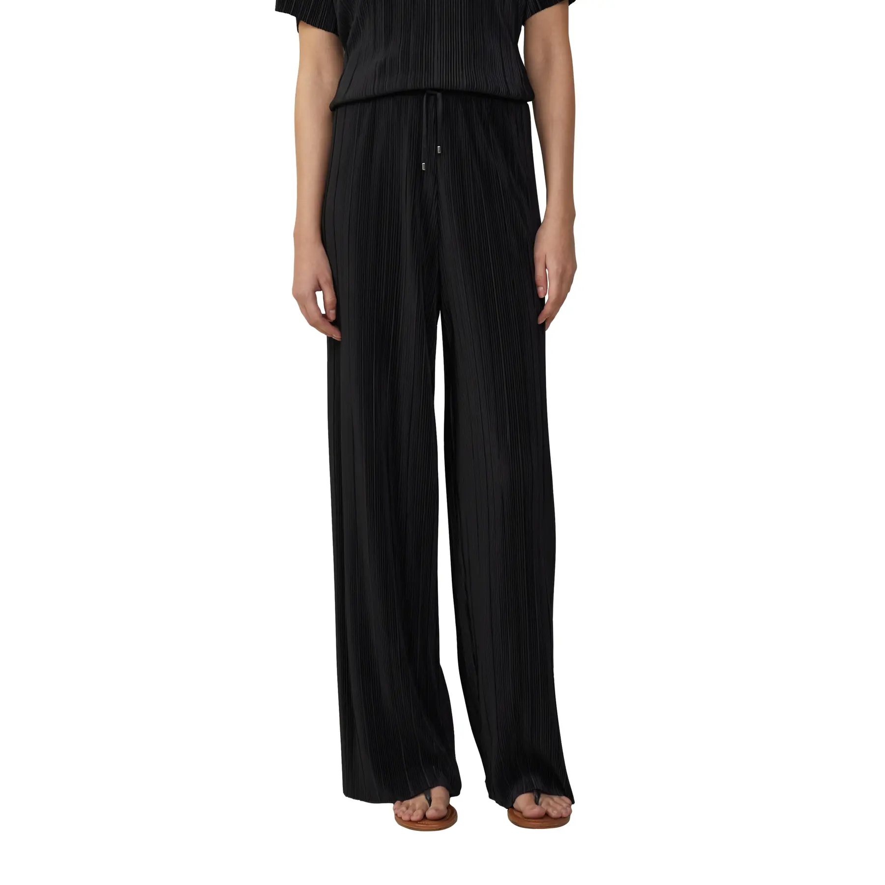 Pantalone plissettato a gamba larga donna s.Oliver