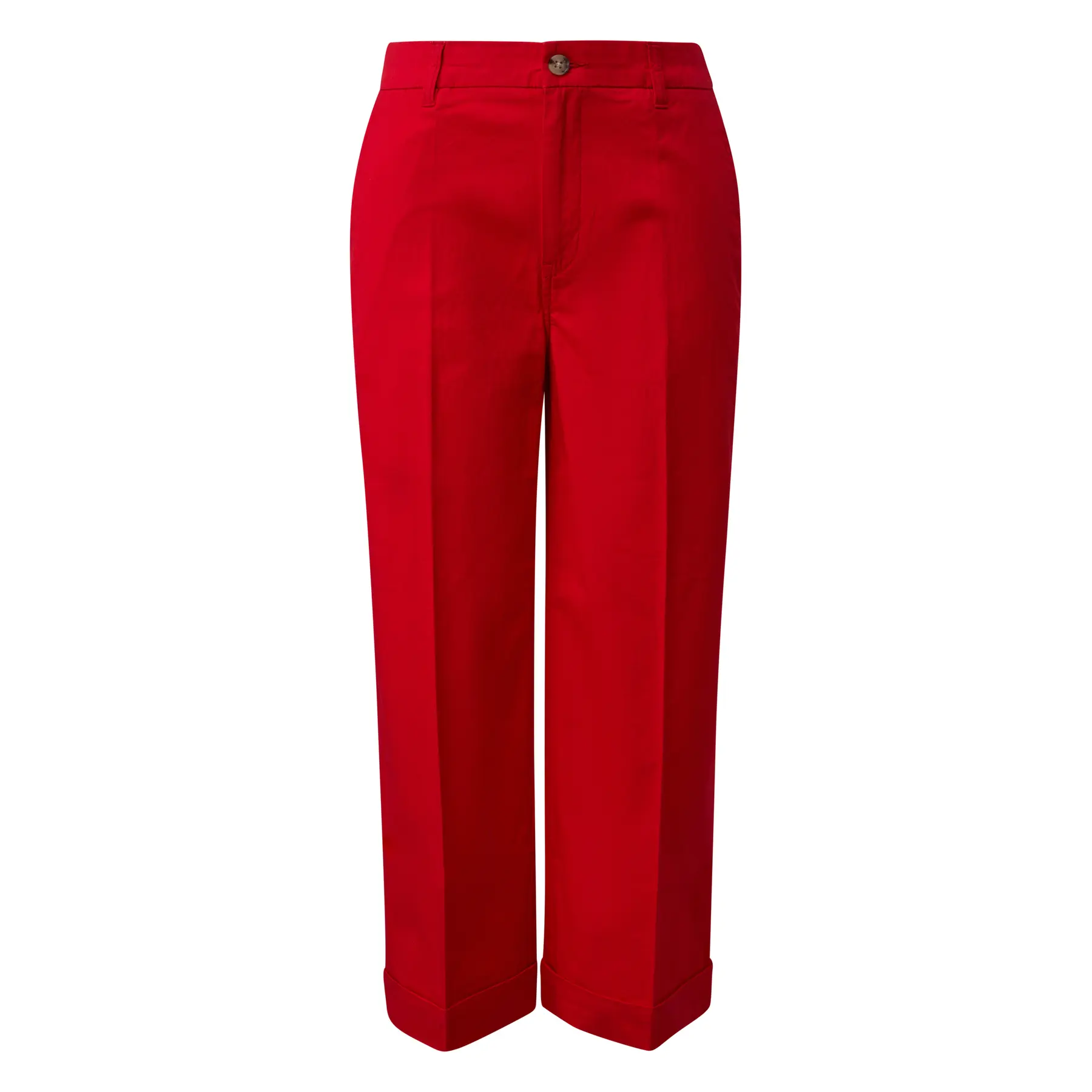 Hochtaillierte Hose aus dehnbarem Baumwollstoff mit Bügelfalten für Frauen s.Oliver