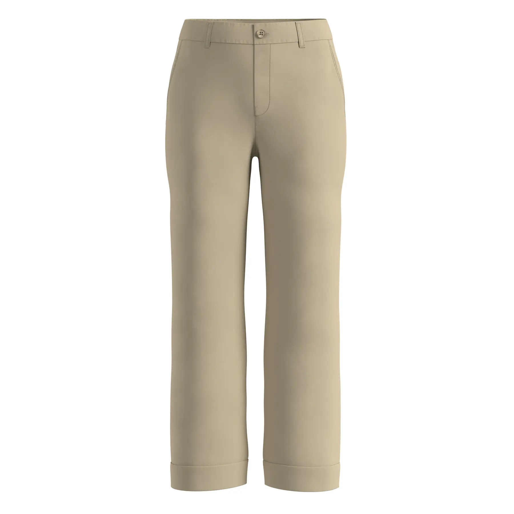 Hochtaillierte Hose aus dehnbarem Baumwollstoff mit Bügelfalten für Frauen s.Oliver