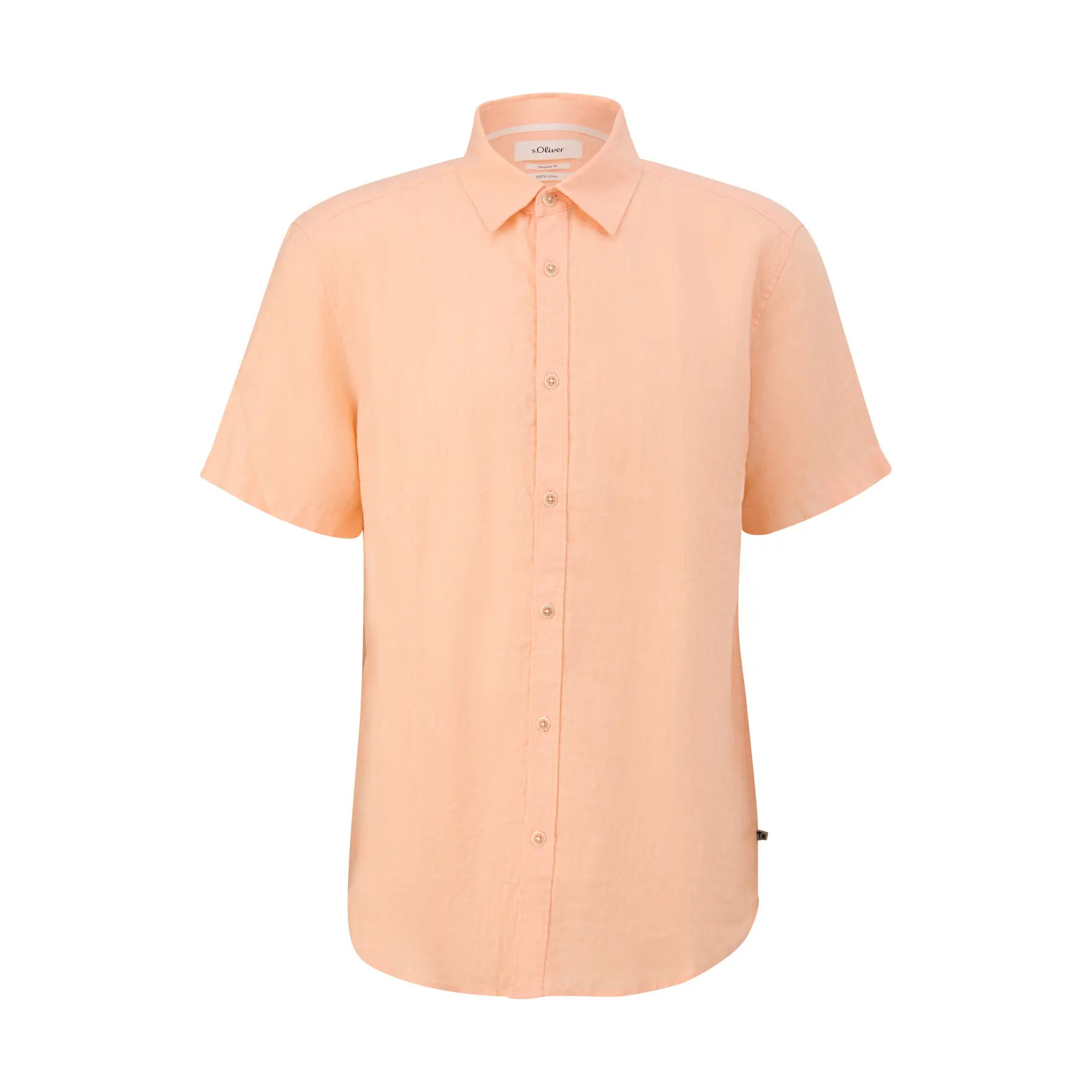 Camicia in lino con colletto Kent s.Oliver