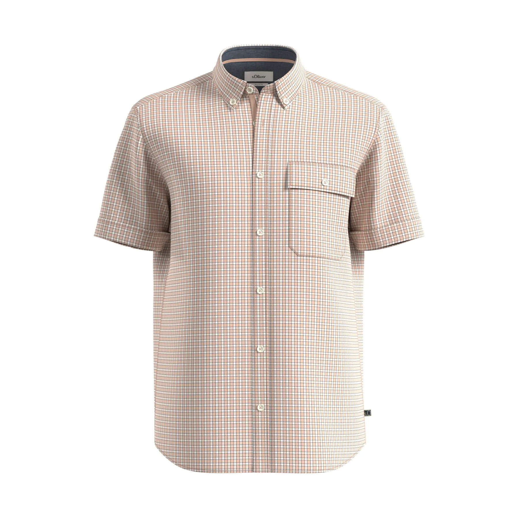 Camicia in cotone con colletto a bottoni s.Oliver
