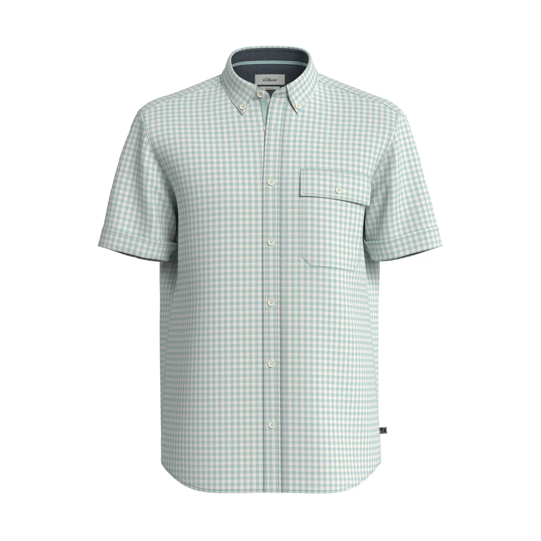 Camicia in cotone con colletto a bottoni s.Oliver