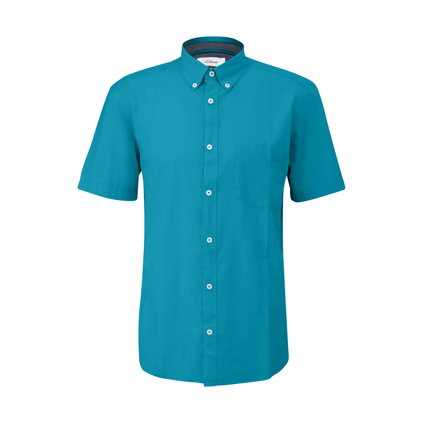 Camicia in cotone con colletto a bottoni s.Oliver