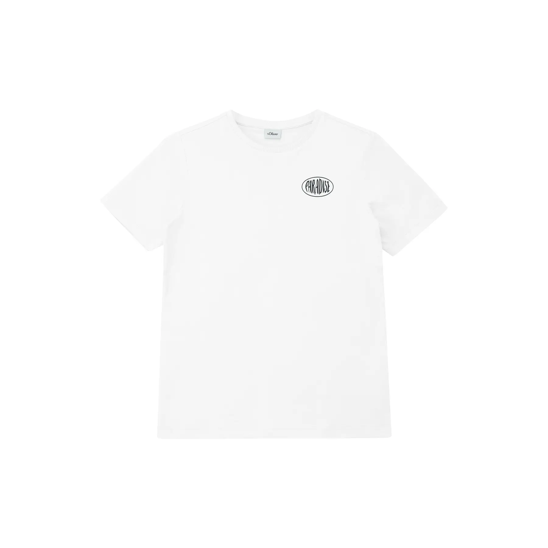 Baumwoll-T-Shirt mit Druck vorne und hinten für Kinder s.Oliver