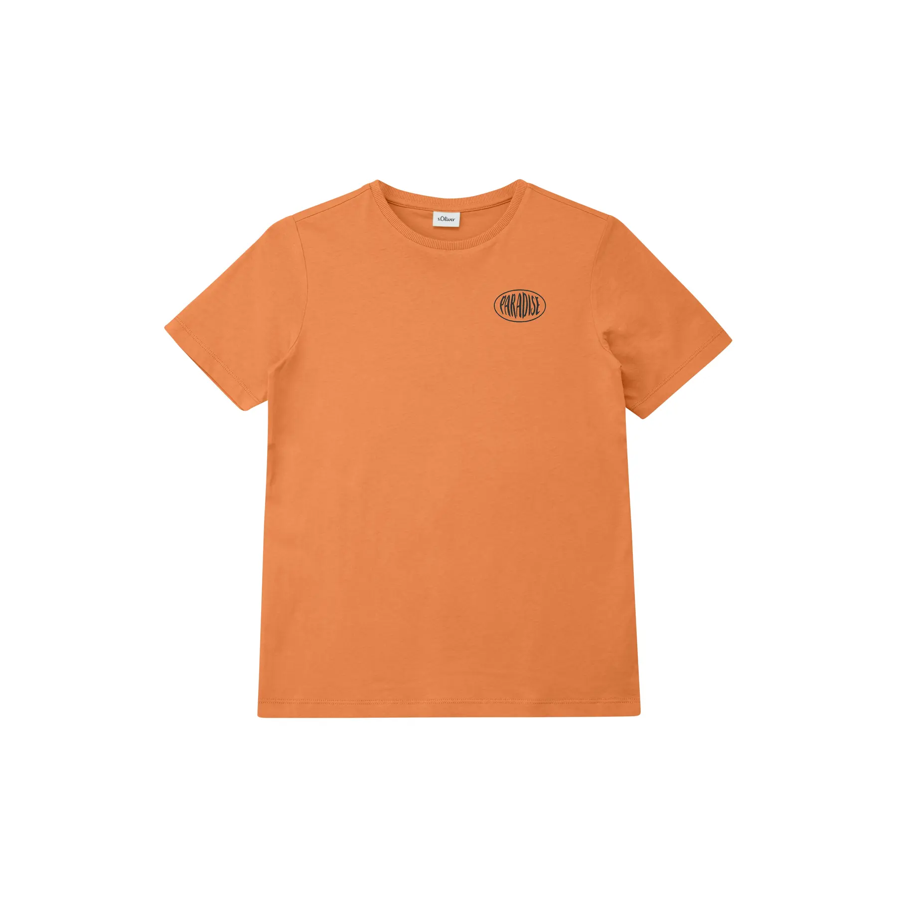 Baumwoll-T-Shirt mit Druck vorne und hinten für Kinder s.Oliver