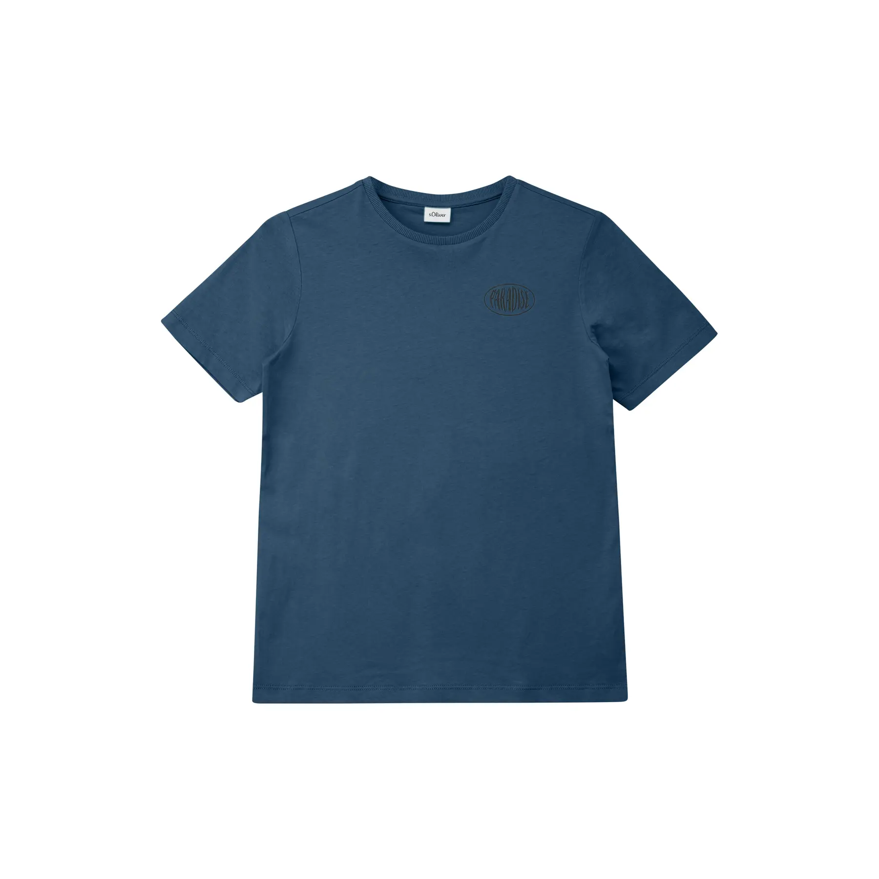 Baumwoll-T-Shirt mit Druck vorne und hinten für Kinder s.Oliver