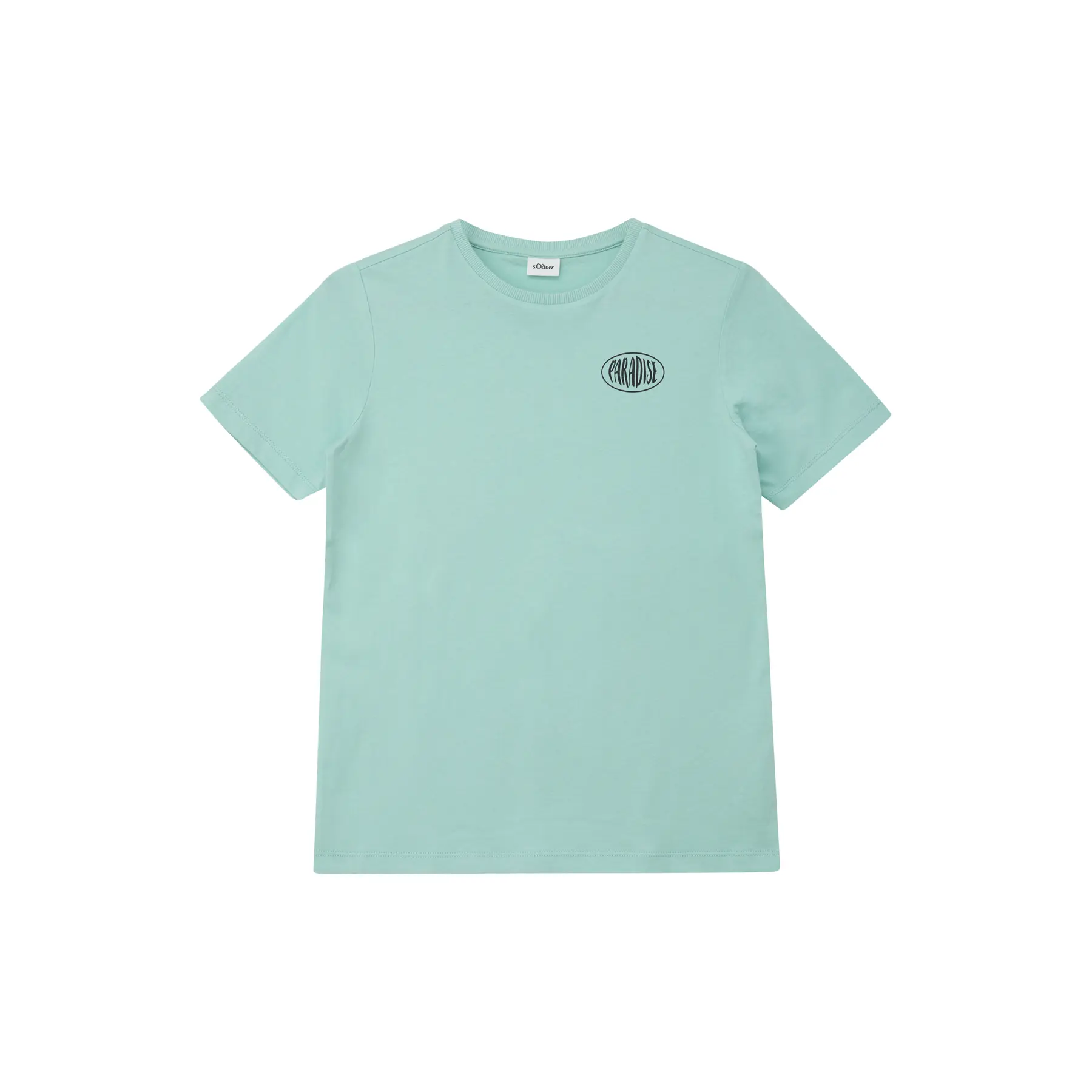 Baumwoll-T-Shirt mit Druck vorne und hinten für Kinder s.Oliver