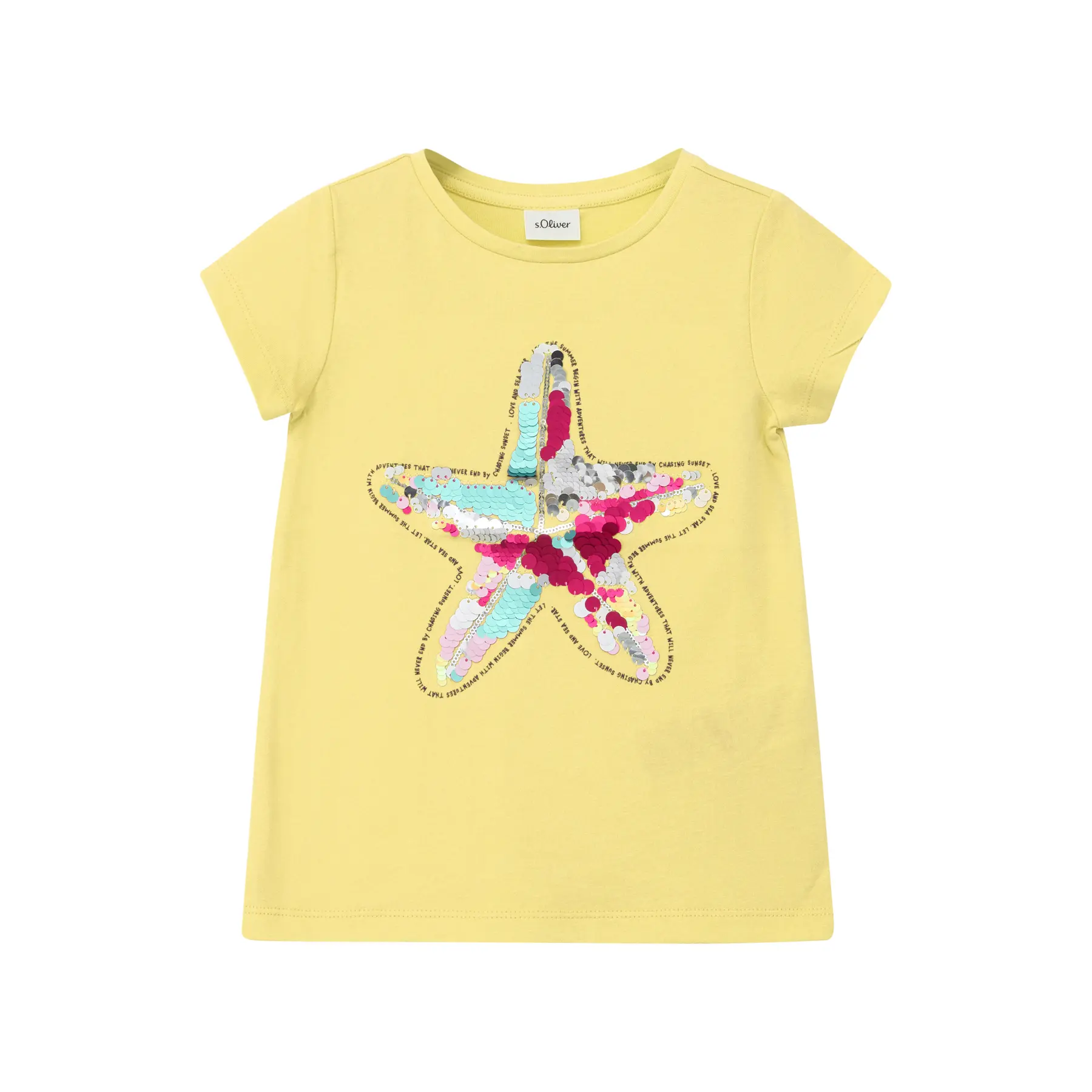 A-Form T-Shirt mit wendbaren Pailletten Mädchen s.Oliver
