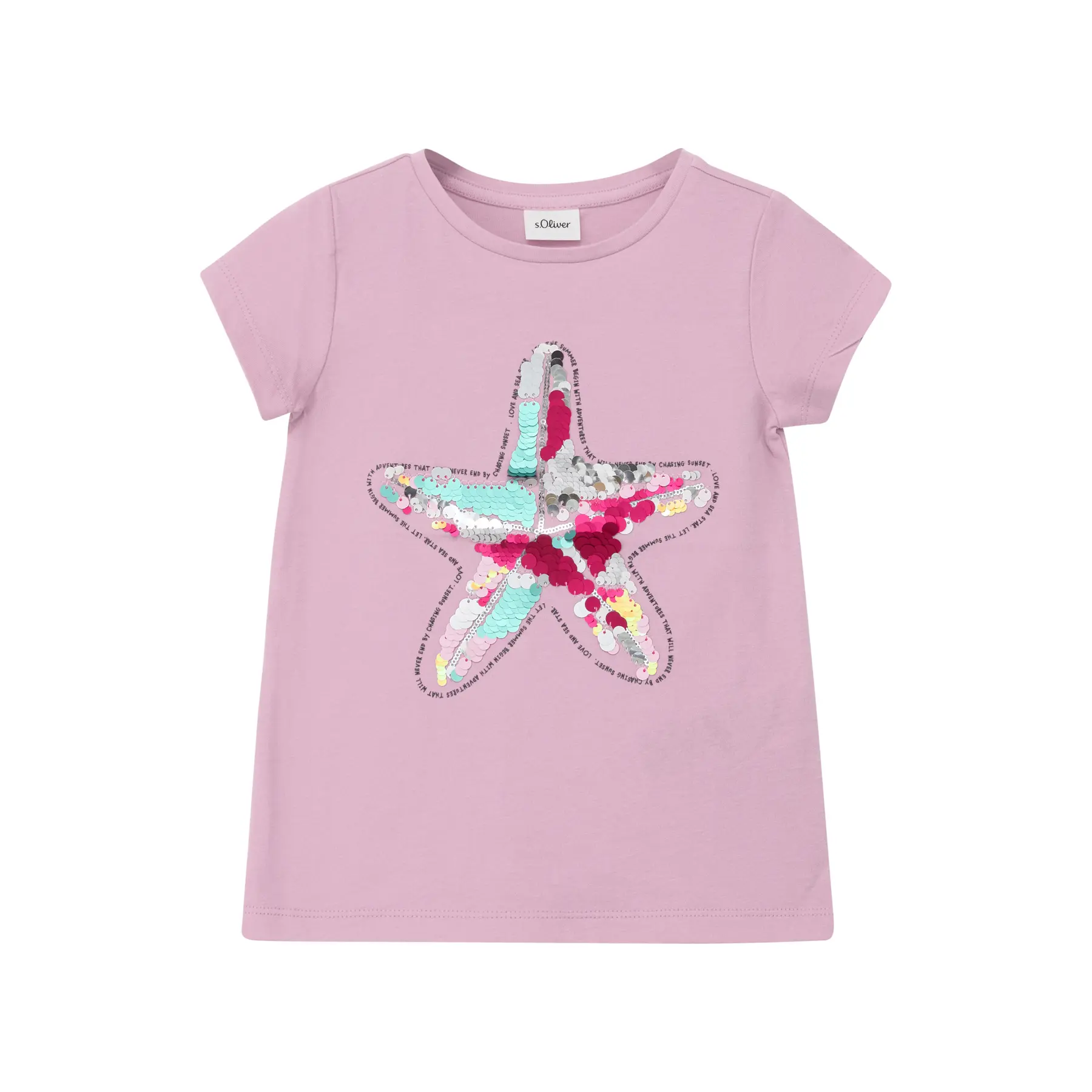A-Form T-Shirt mit wendbaren Pailletten Mädchen s.Oliver