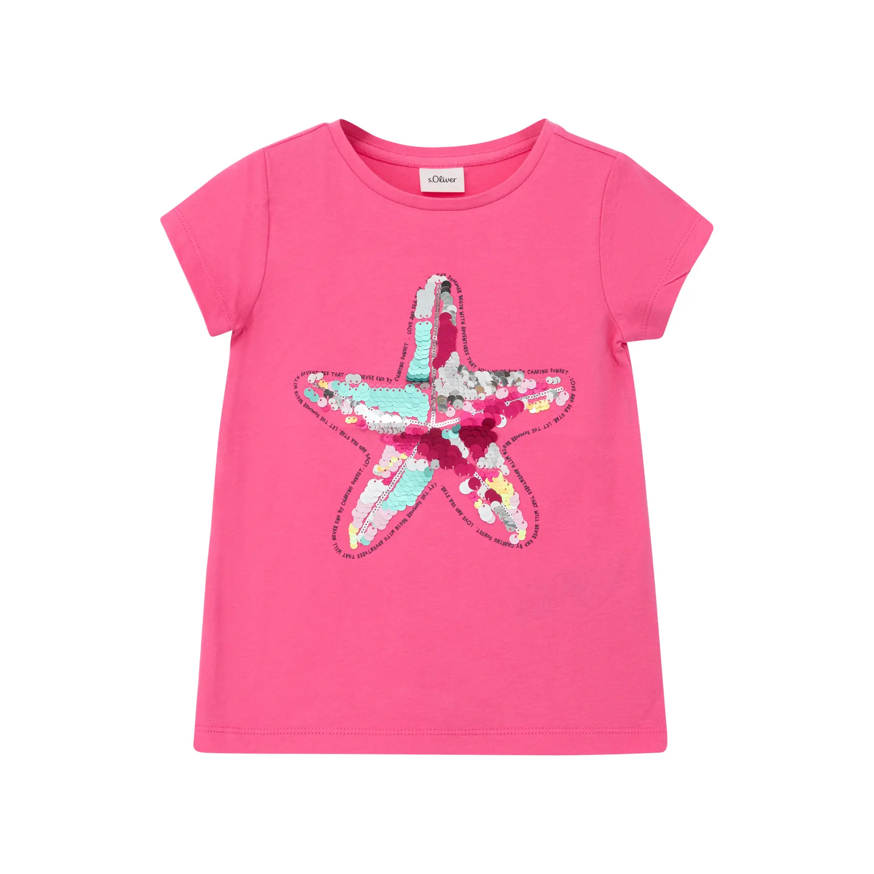 A-Form T-Shirt mit wendbaren Pailletten Mädchen s.Oliver
