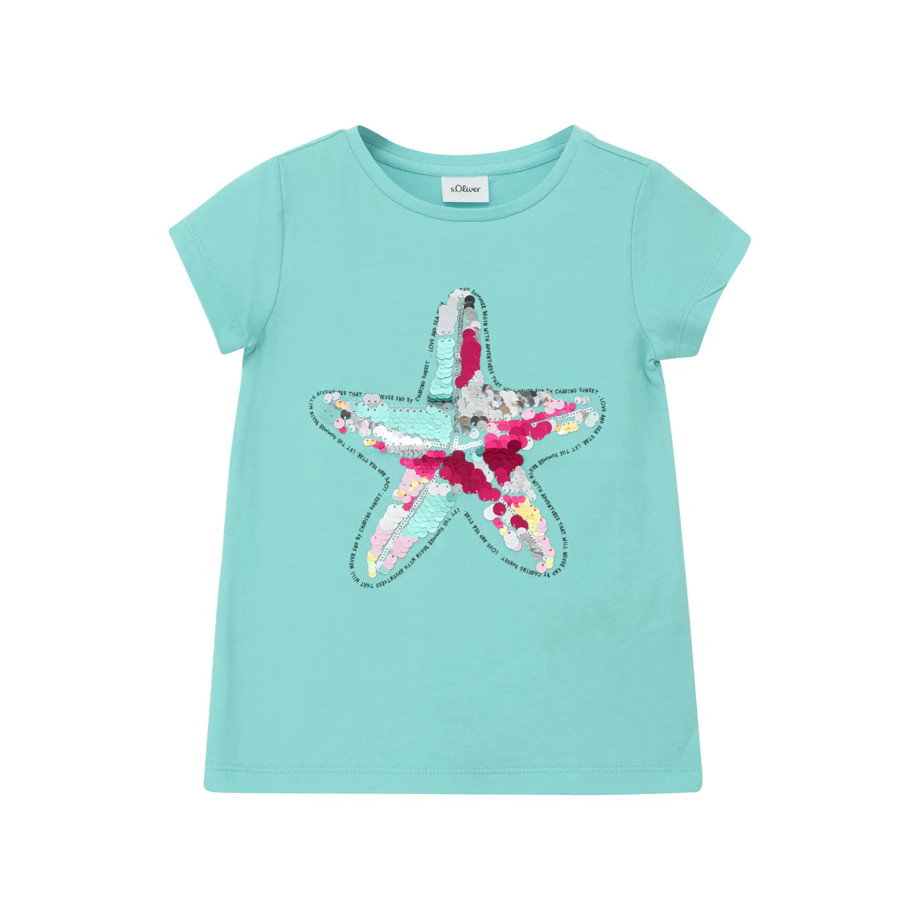 A-Form T-Shirt mit wendbaren Pailletten Mädchen s.Oliver