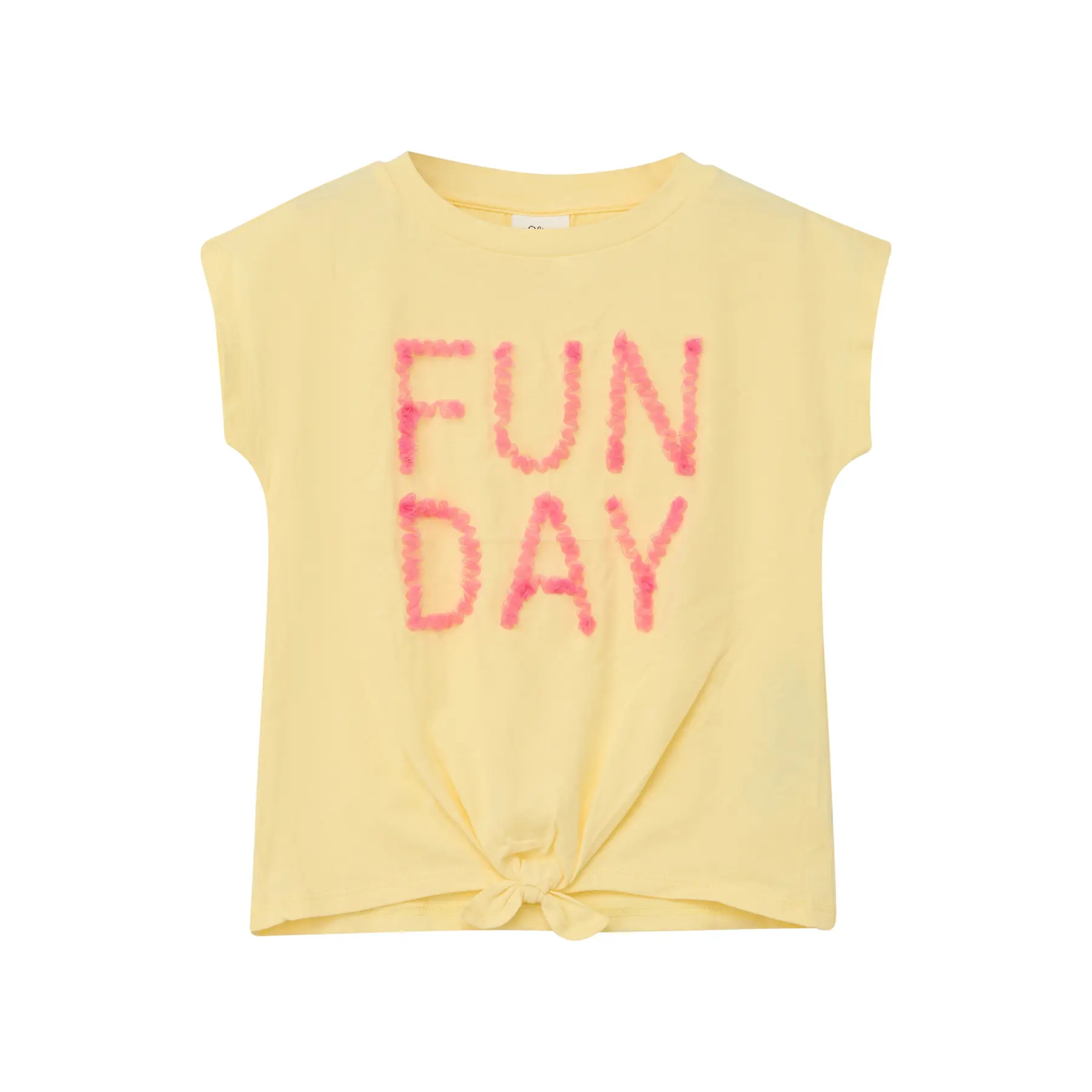 T-shirt avec application et détail noué fille s.Oliver