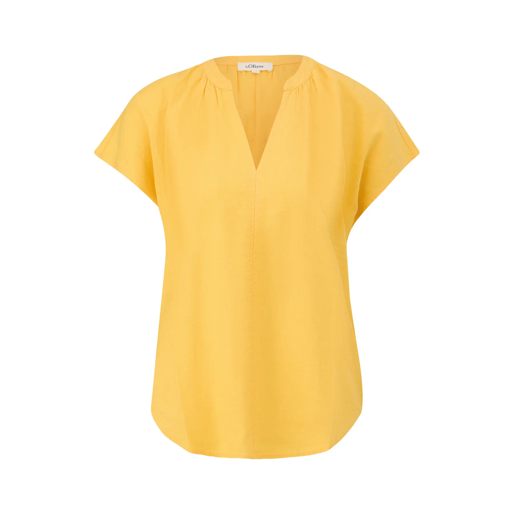 Blusa senza maniche in lino misto taglio casual donna