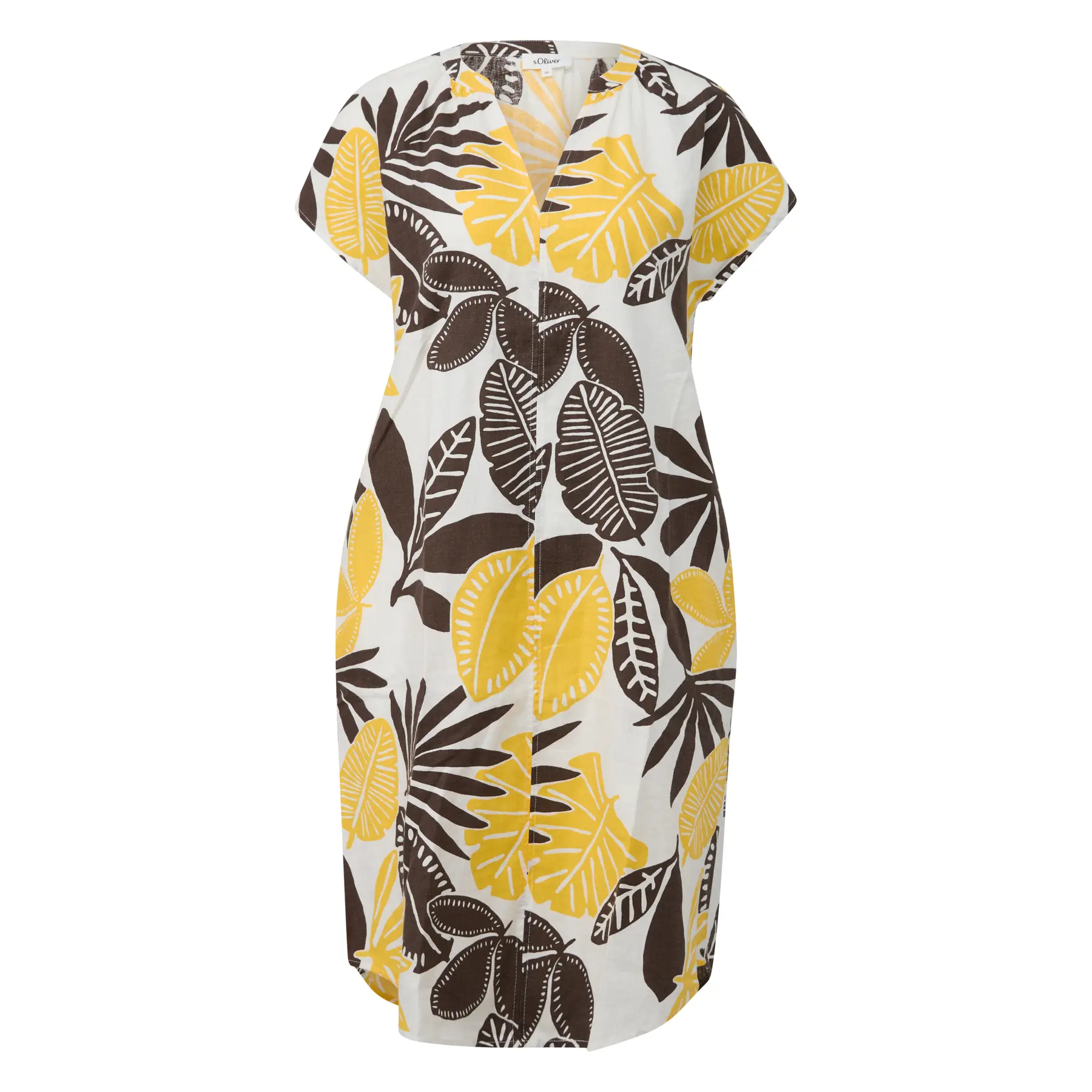 Abito camicia in lino misto taglio ampio donna s.Oliver