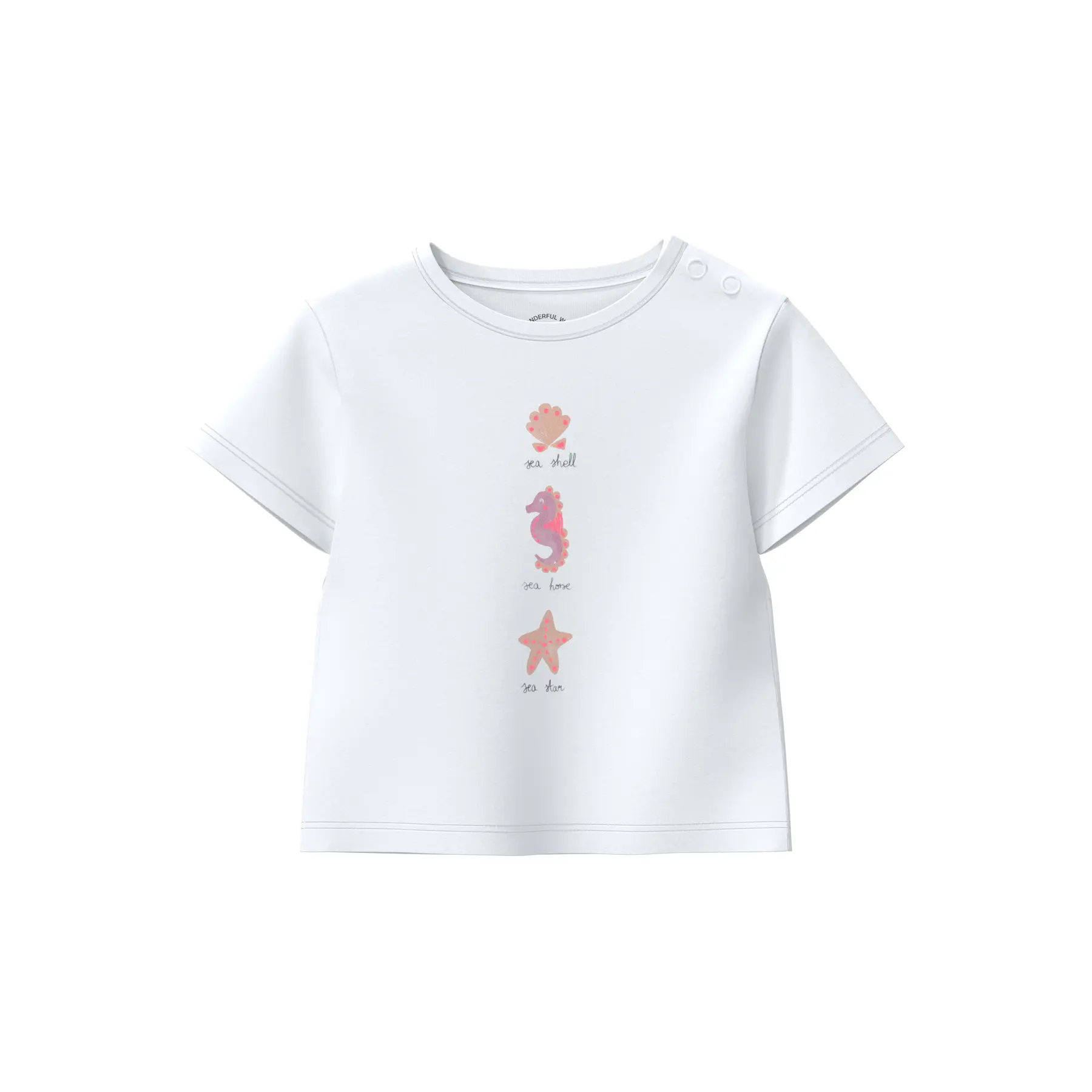 Baumwoll-T-Shirt mit Glitzer-Print für Babys s.Oliver