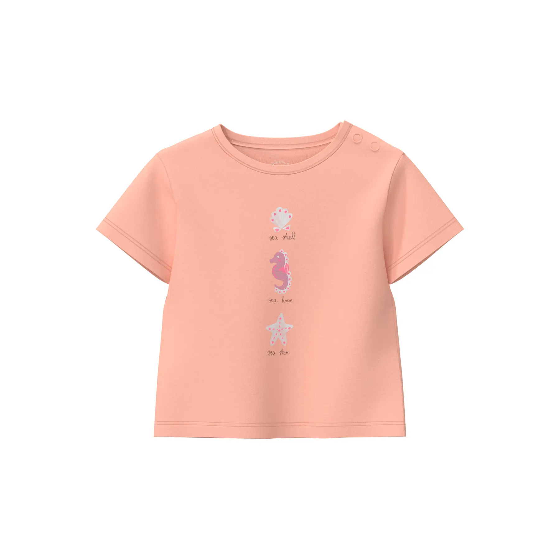 Baumwoll-T-Shirt mit Glitzer-Print für Babys s.Oliver