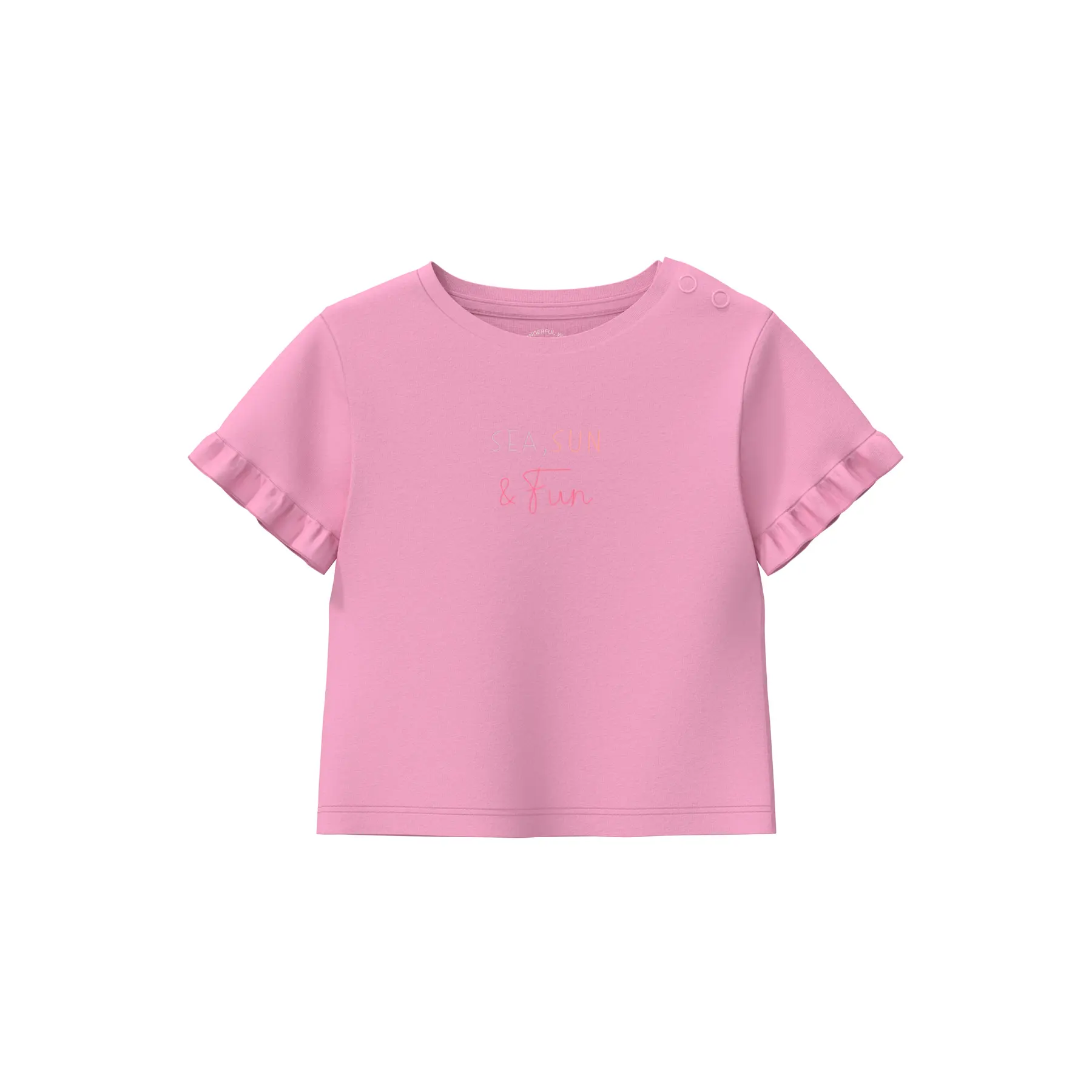 Baumwoll-T-Shirt mit Rüschenärmeln für Babys s.Oliver
