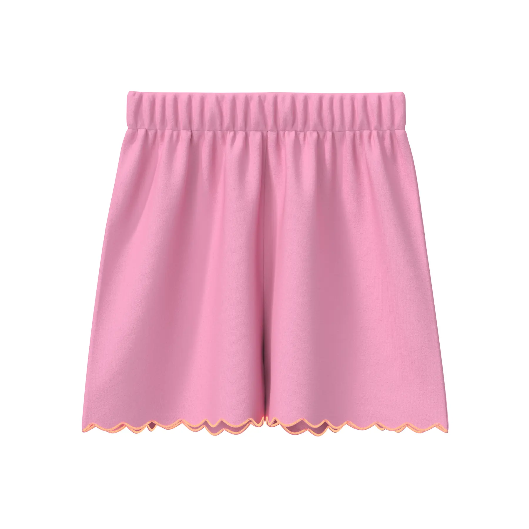 Kurze Baumwollhose mit gewelltem Saum und elastischem Bund für Babys s.Oliver