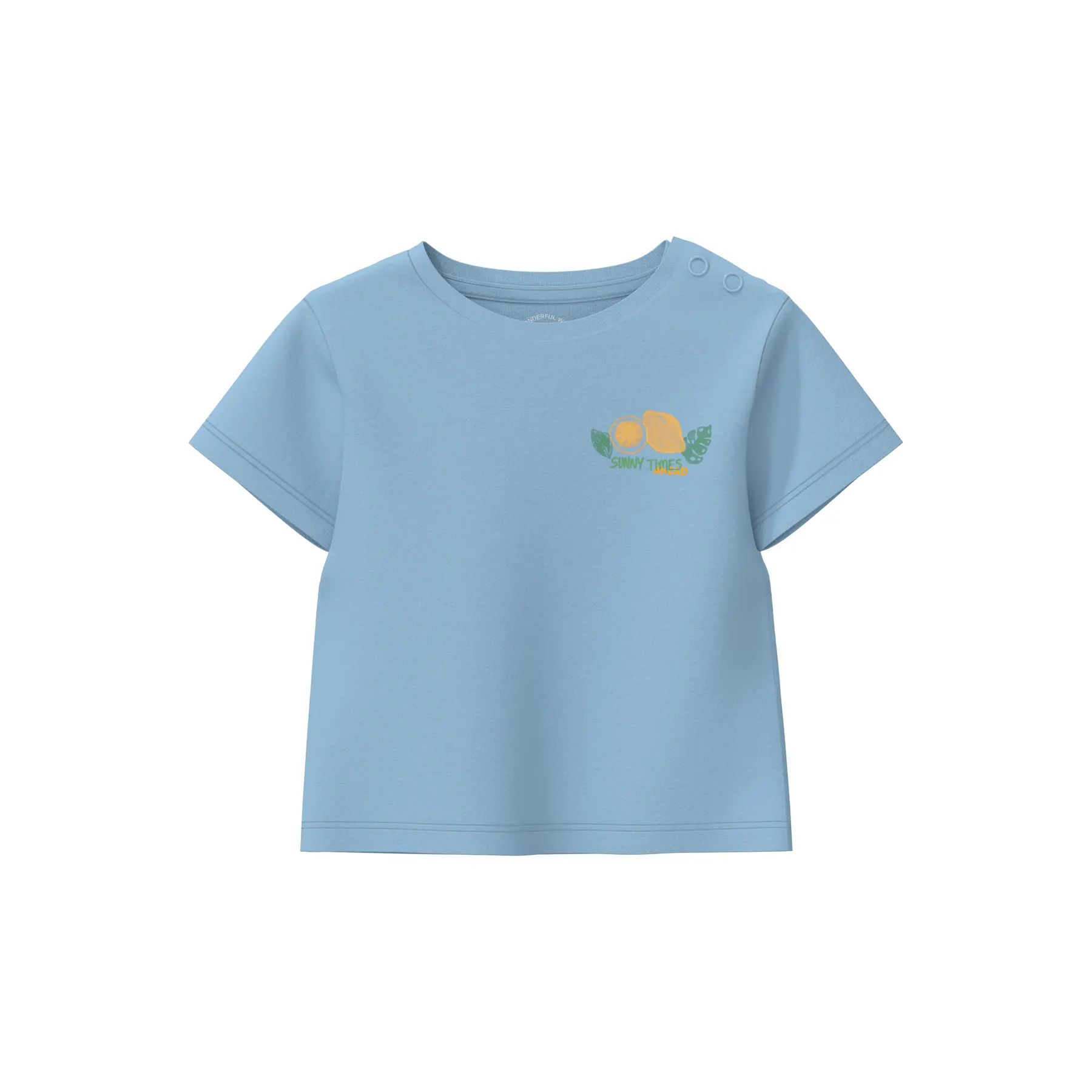 T-Shirt aus Baumwolle mit kleinem Druck vorne für Babys s.Oliver