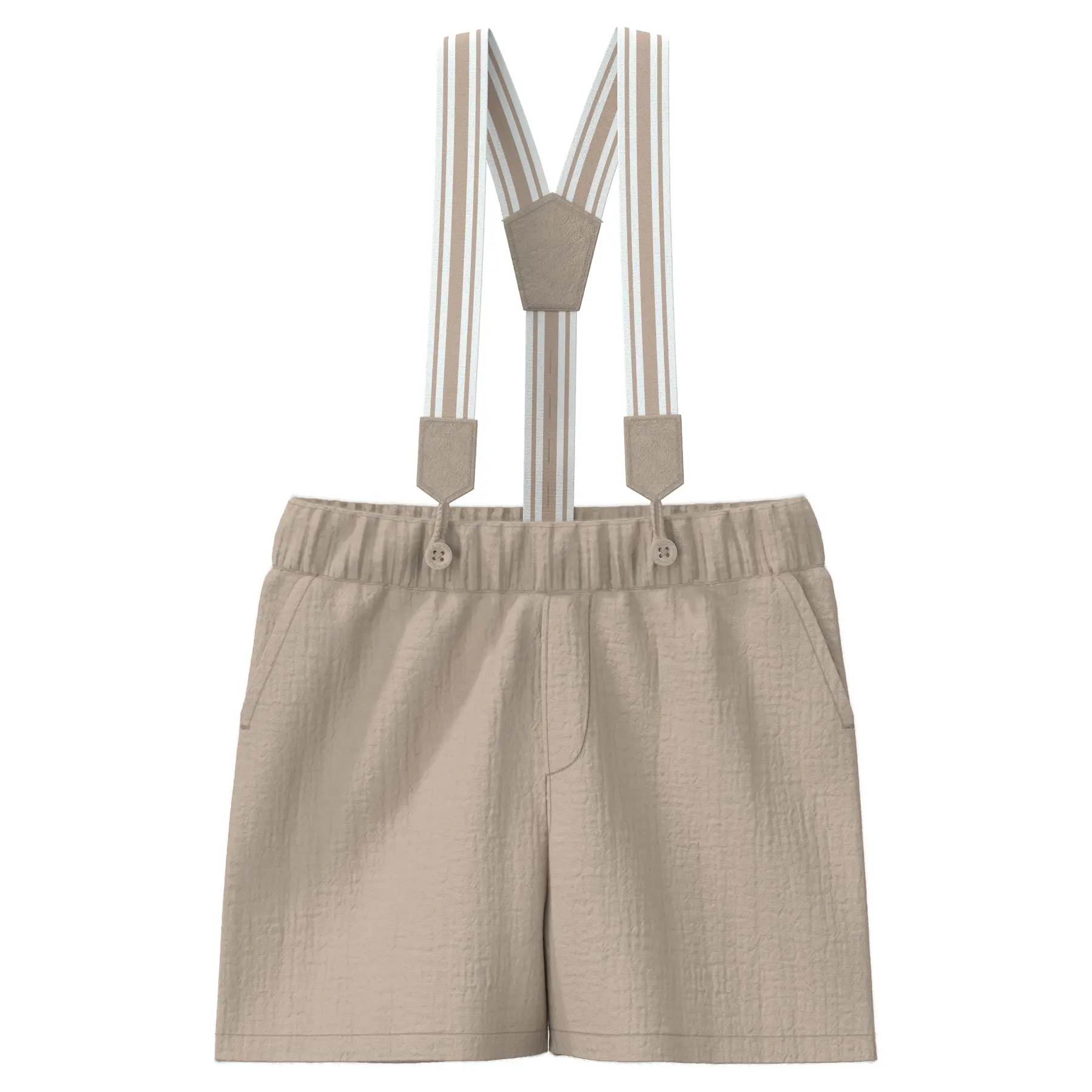 Baumwollshorts mit abnehmbaren Trägern für Babys s.Oliver