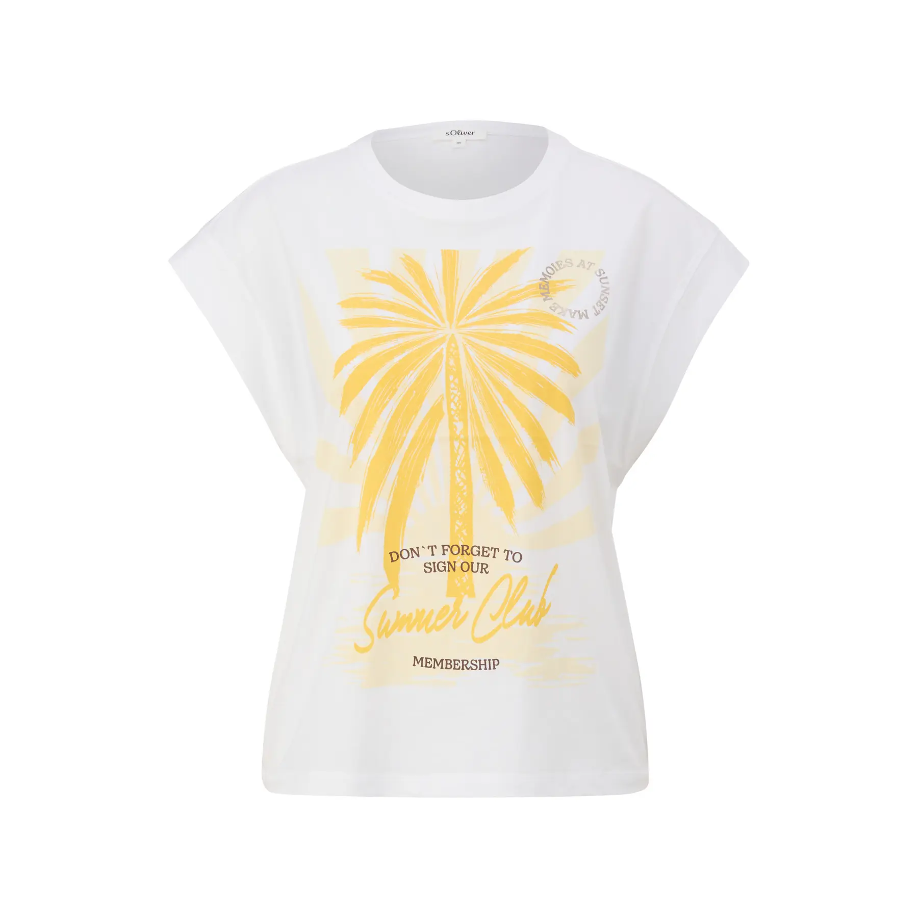 Relaxed Fit T-Shirt mit metallic Print für Damen s.Oliver