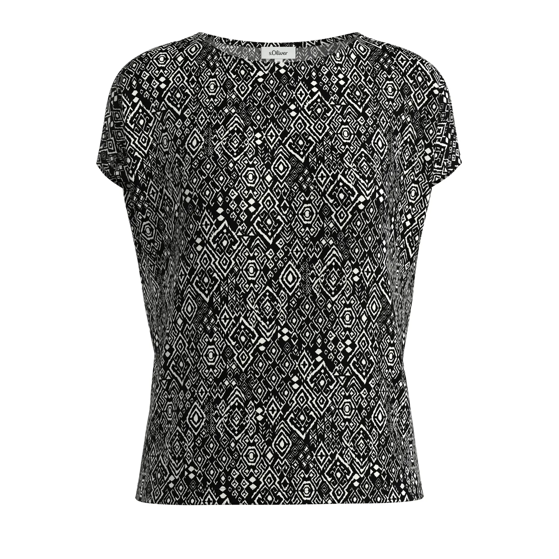 T-shirt con vestibilità relaxed fit a motivo all-over donna