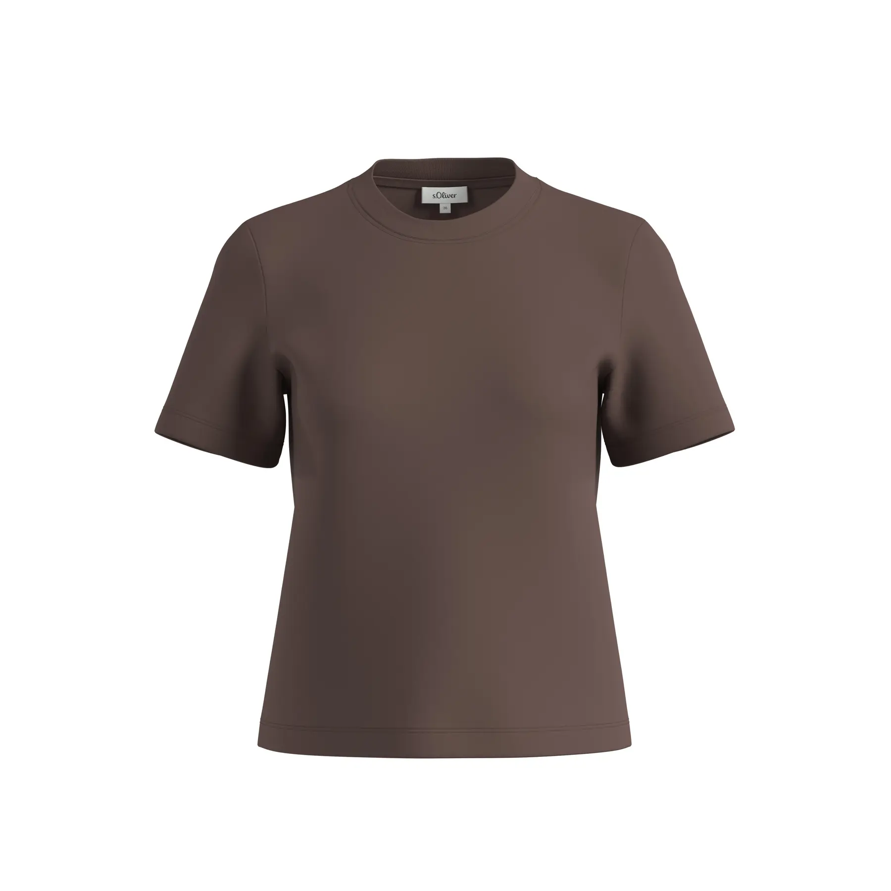 Interlock-Jersey-Baumwoll-T-Shirt für Damen s.Oliver