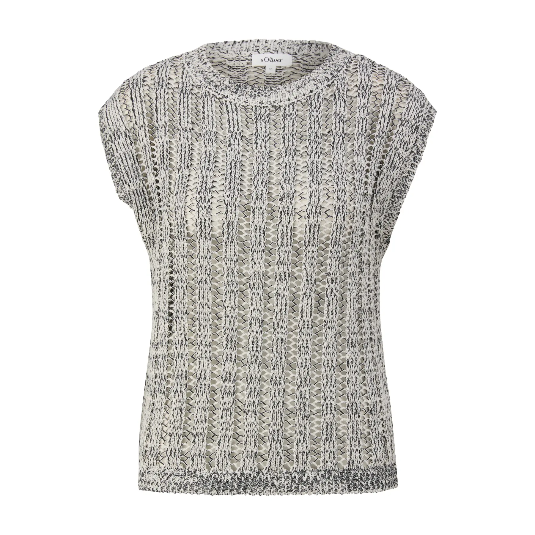 Pull in misto cotone a lavorazione traforata donna s.Oliver