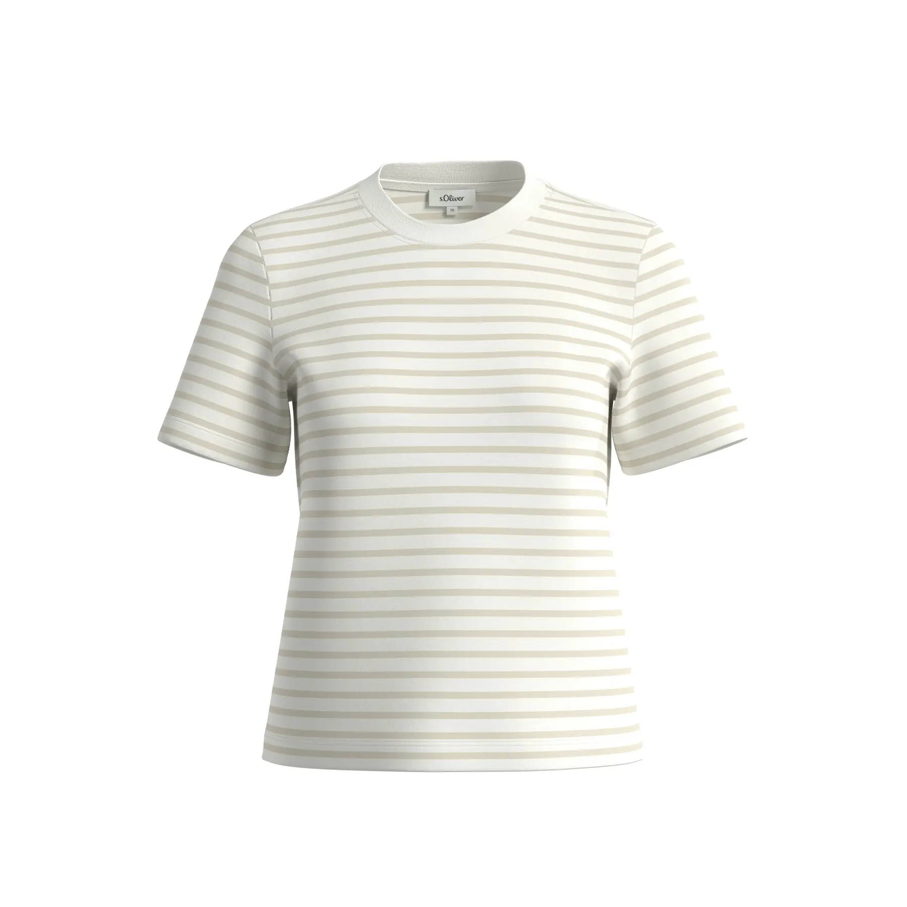 Gestreifter Interlock-Jersey T-Shirt Damen s.Oliver