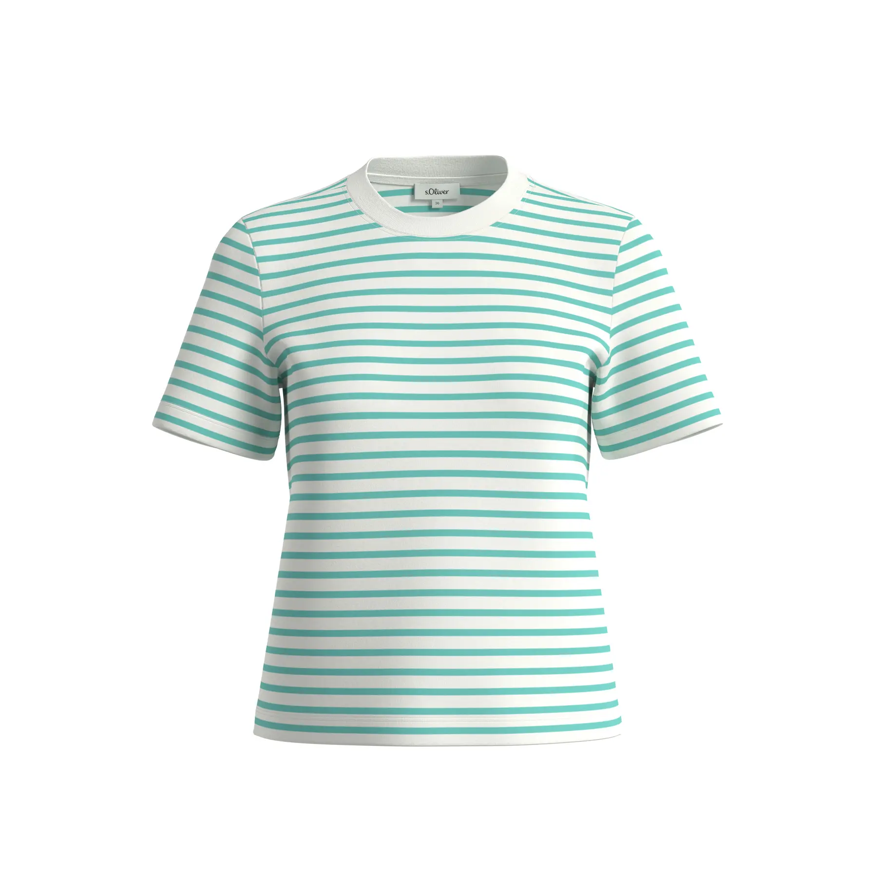 Gestreifter Interlock-Jersey T-Shirt Damen s.Oliver